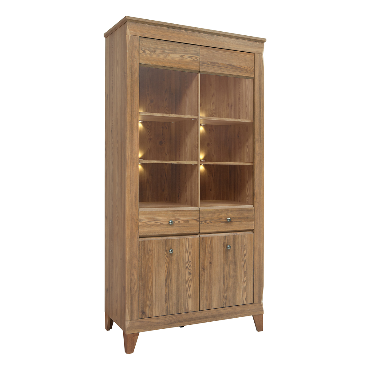 Vaisselier 4 portes stratifiés beige