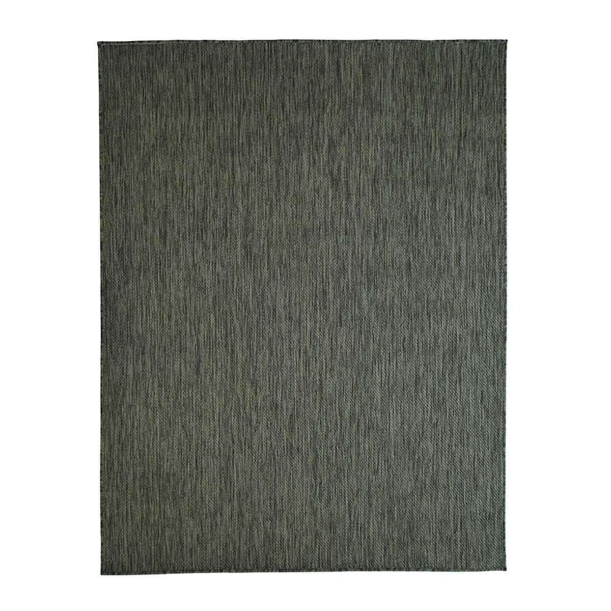 Tapis intérieur-extérieur aspect jute vert foncé 195x275