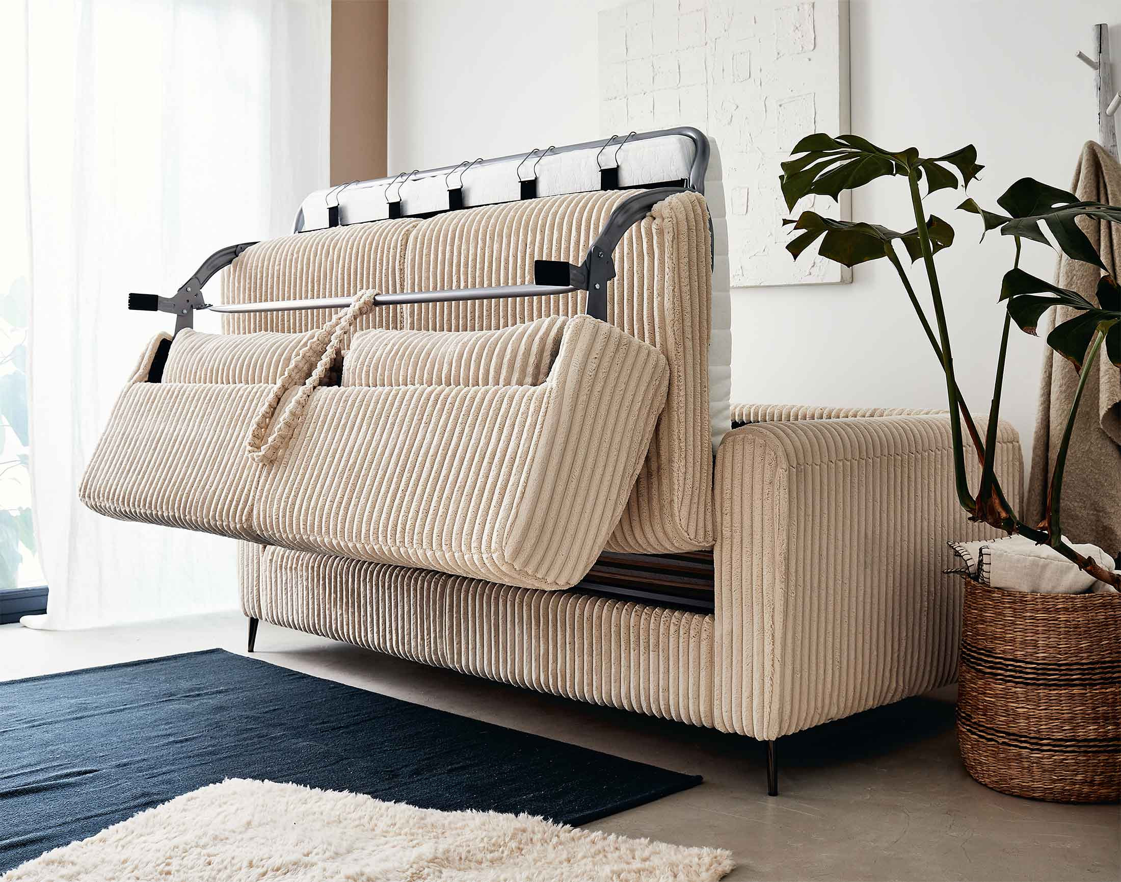 owen - Canapé velours Beige - Vue supplémentaire 2