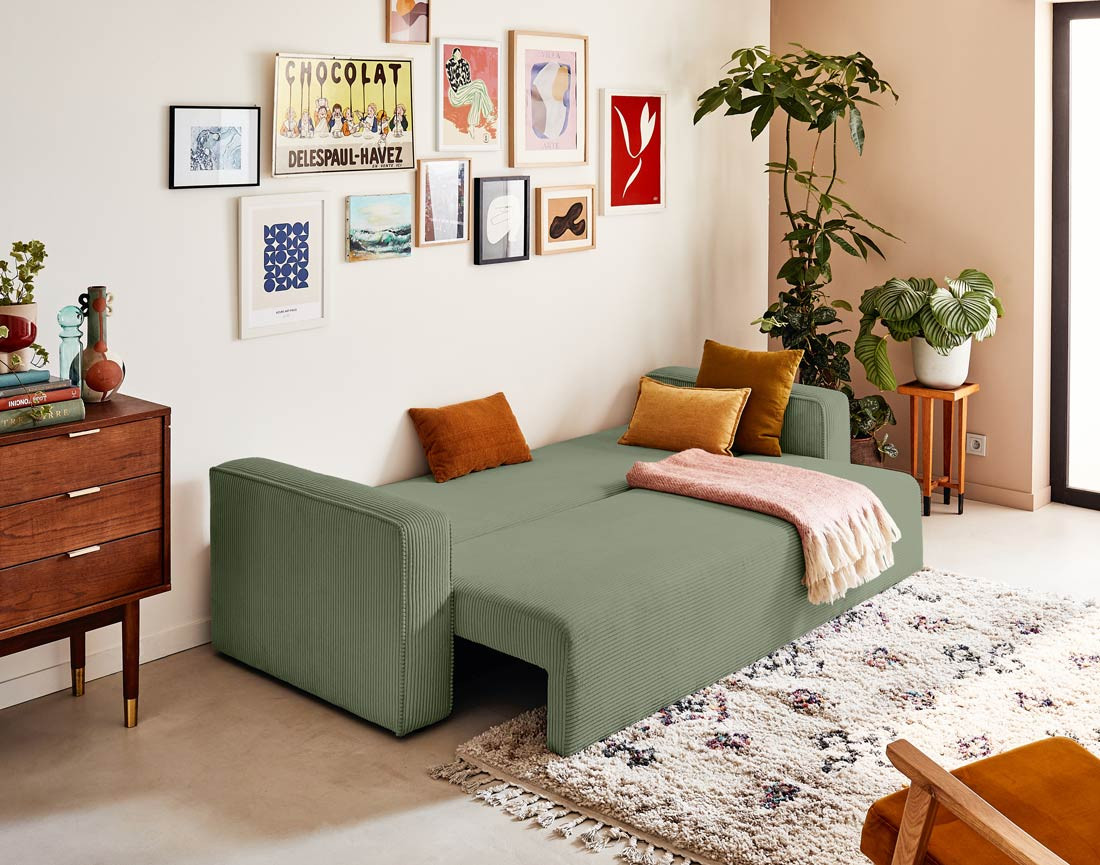 topaze - Canapé convertible Vert - Vue supplémentaire 2