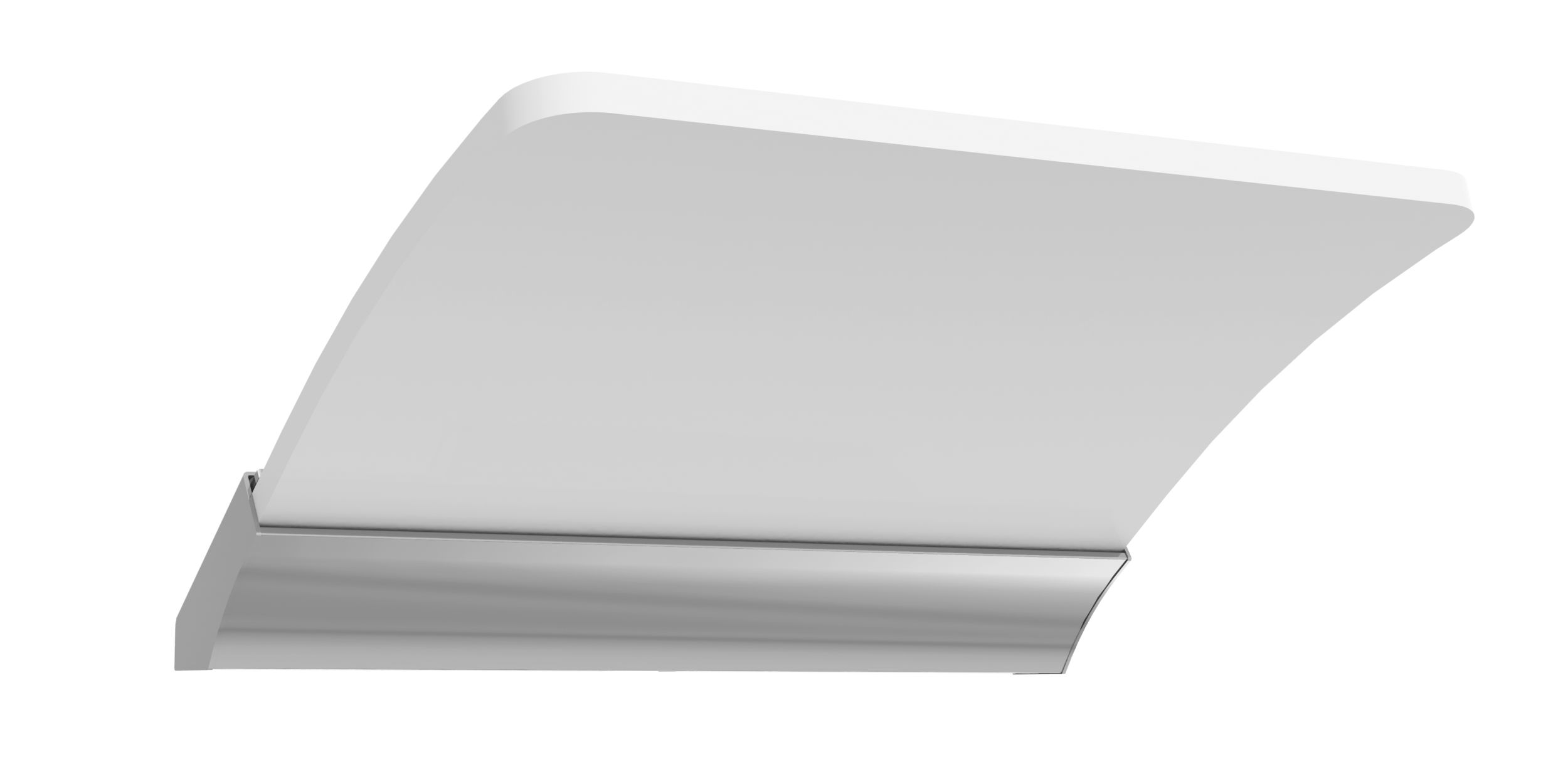 Applique salle de bain plastique chromé brillant