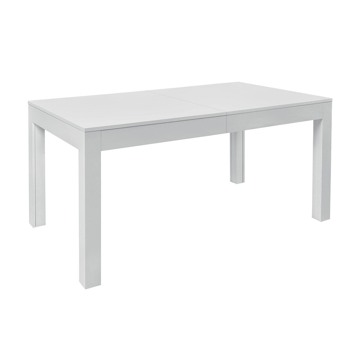 Table à manger extensible 6 à 10 places stratifiés blanc