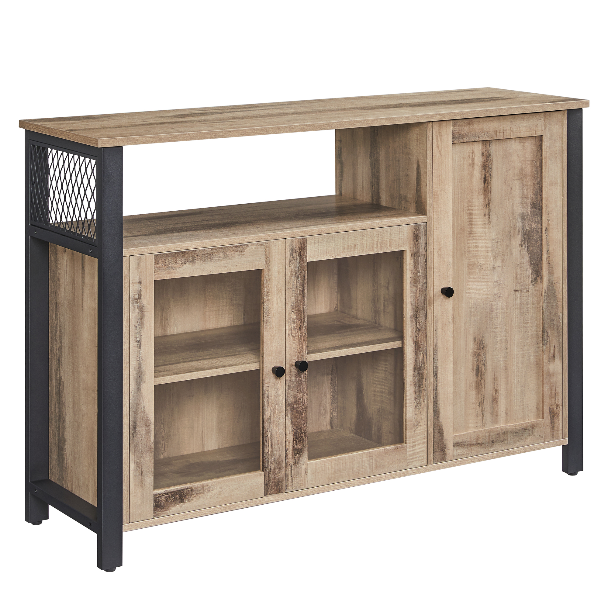 Meuble de rangement 3 portes effet bois