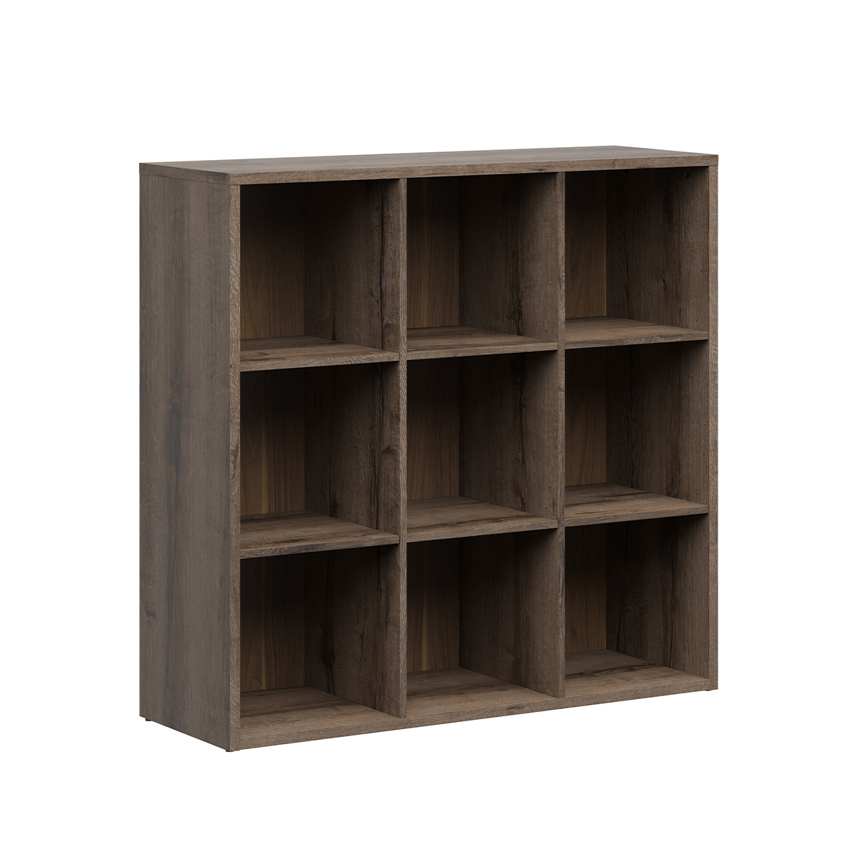 Bibliothèque 9 cases stratifiés beige