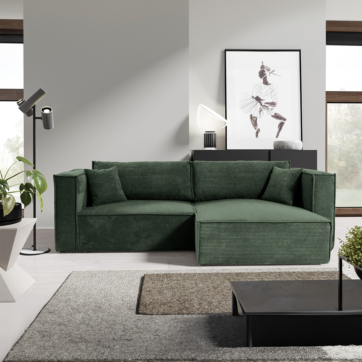jimmy - Canapé convertible Vert - Vue supplémentaire 2