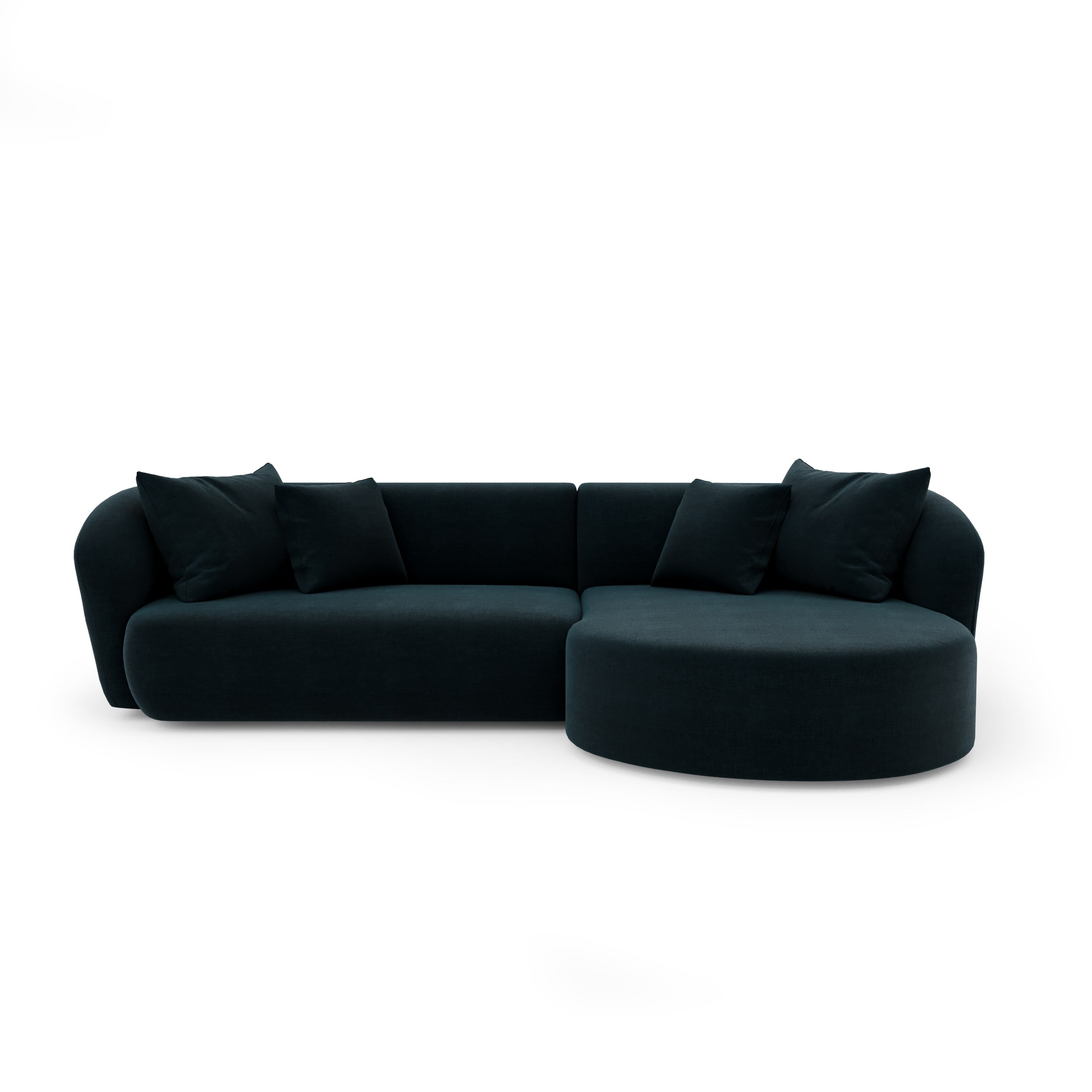 Canapé d'angle Bleu Tissu Design Confort Promotion