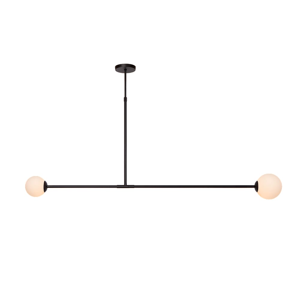 Lampe suspendue métal et verre – 150x15x100