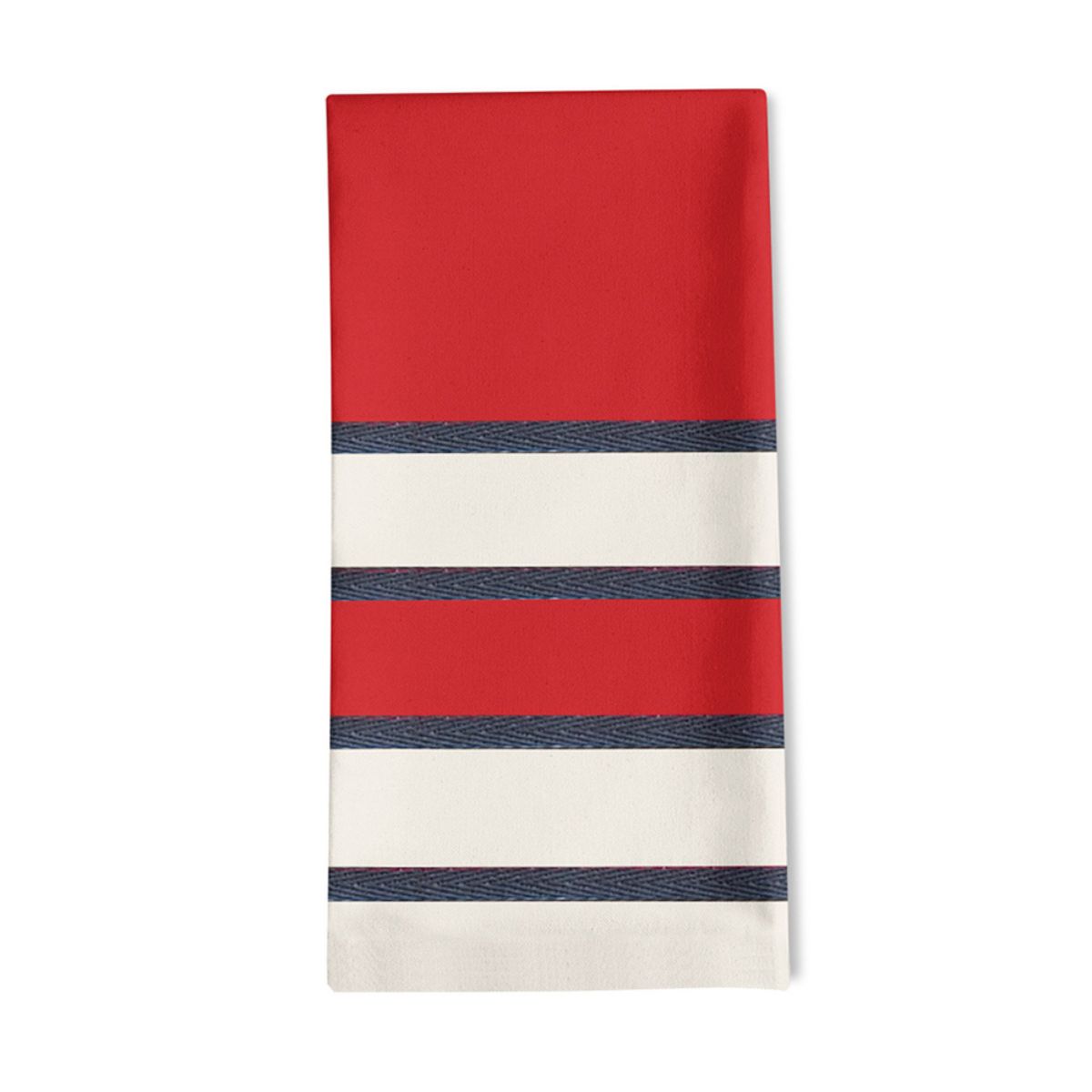 serviette de table en coton rouge 50x50 cm