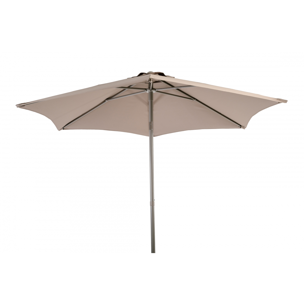 Parasol Pushup 2.4M Inclinable Marron - Aluminium