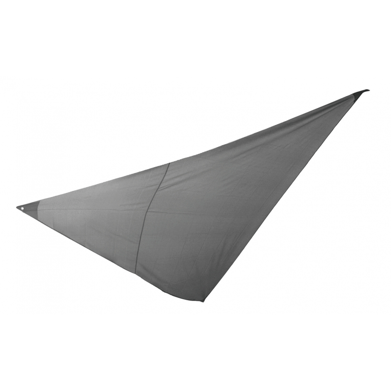 Voile d'ombrage triangle 4x4x4m Gris foncé