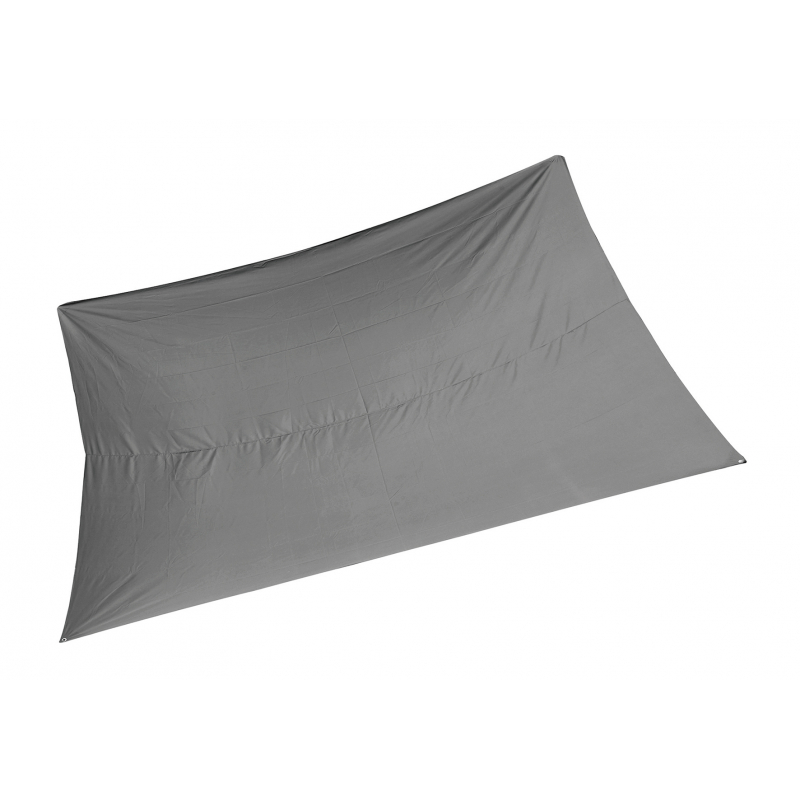 Voile d'ombrage rectangle 2x3m Gris foncé