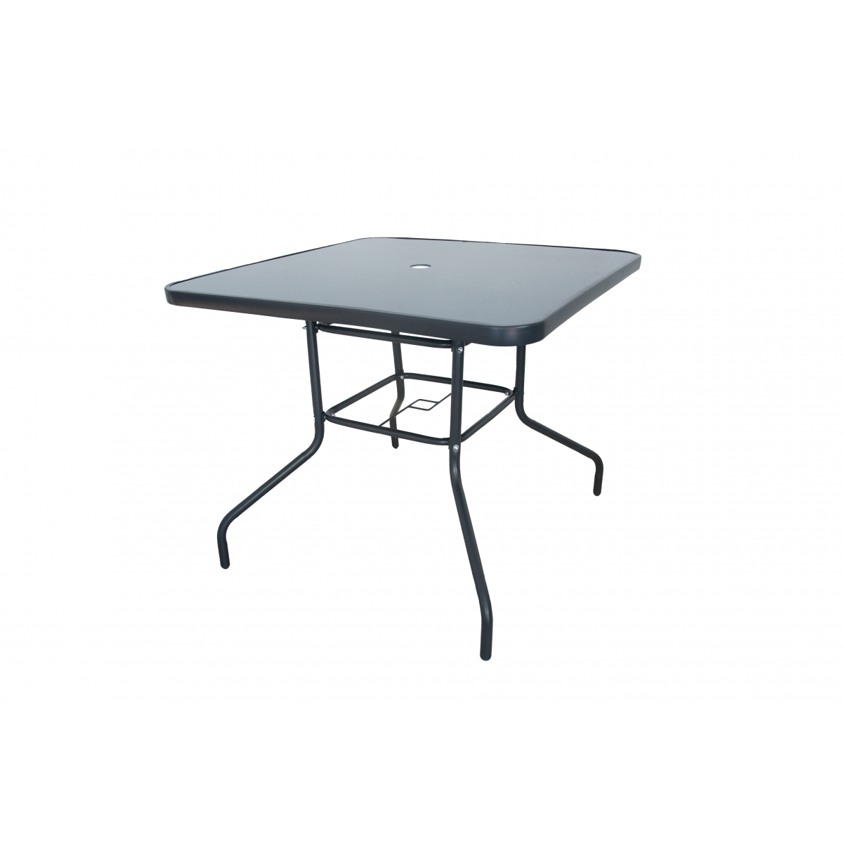 Table Fixe En Verre Leno 90x90cm 4 Personnes - Acier