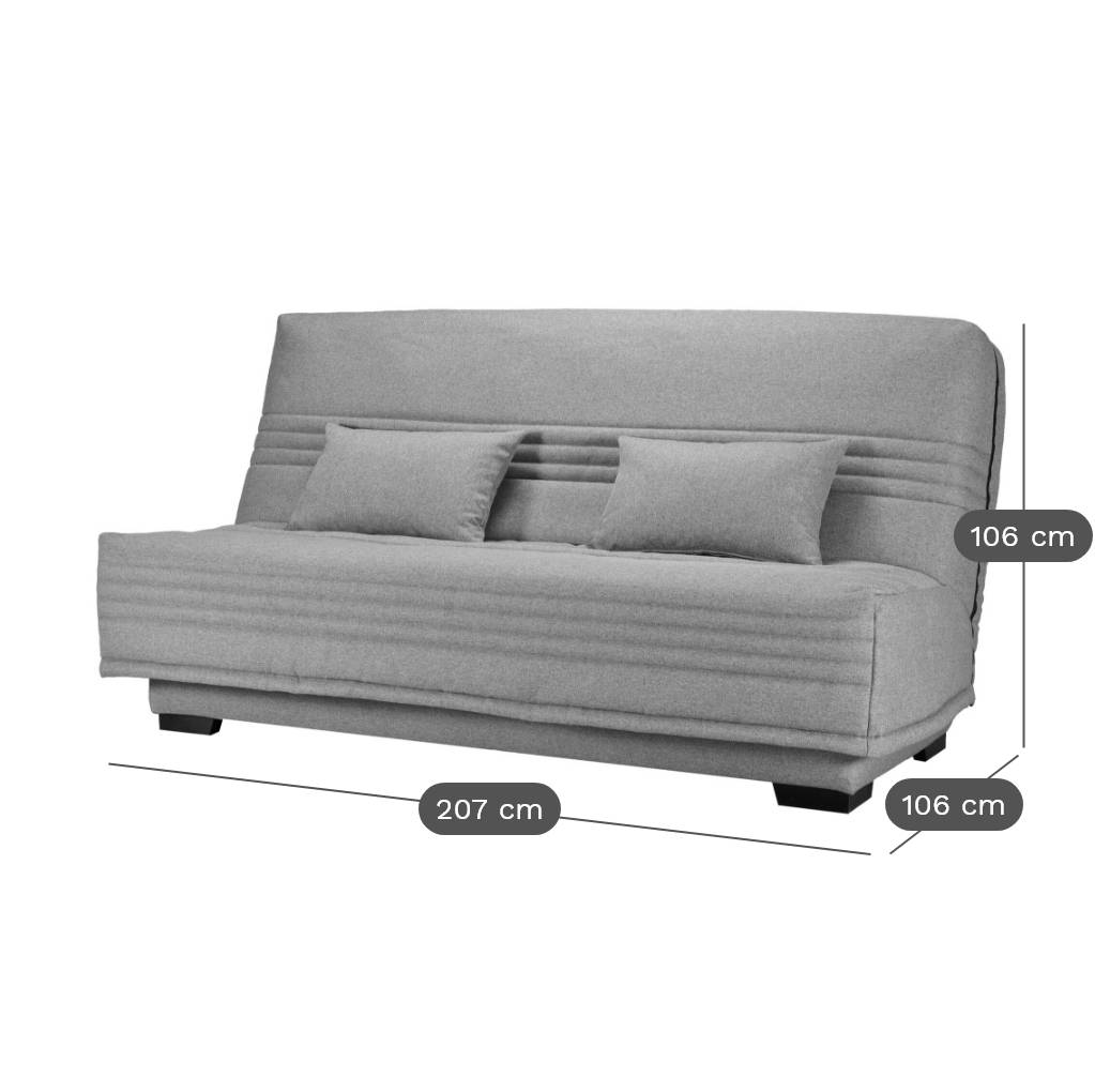 guidel - Canapé tissu chiné Beige - Vue supplémentaire 2