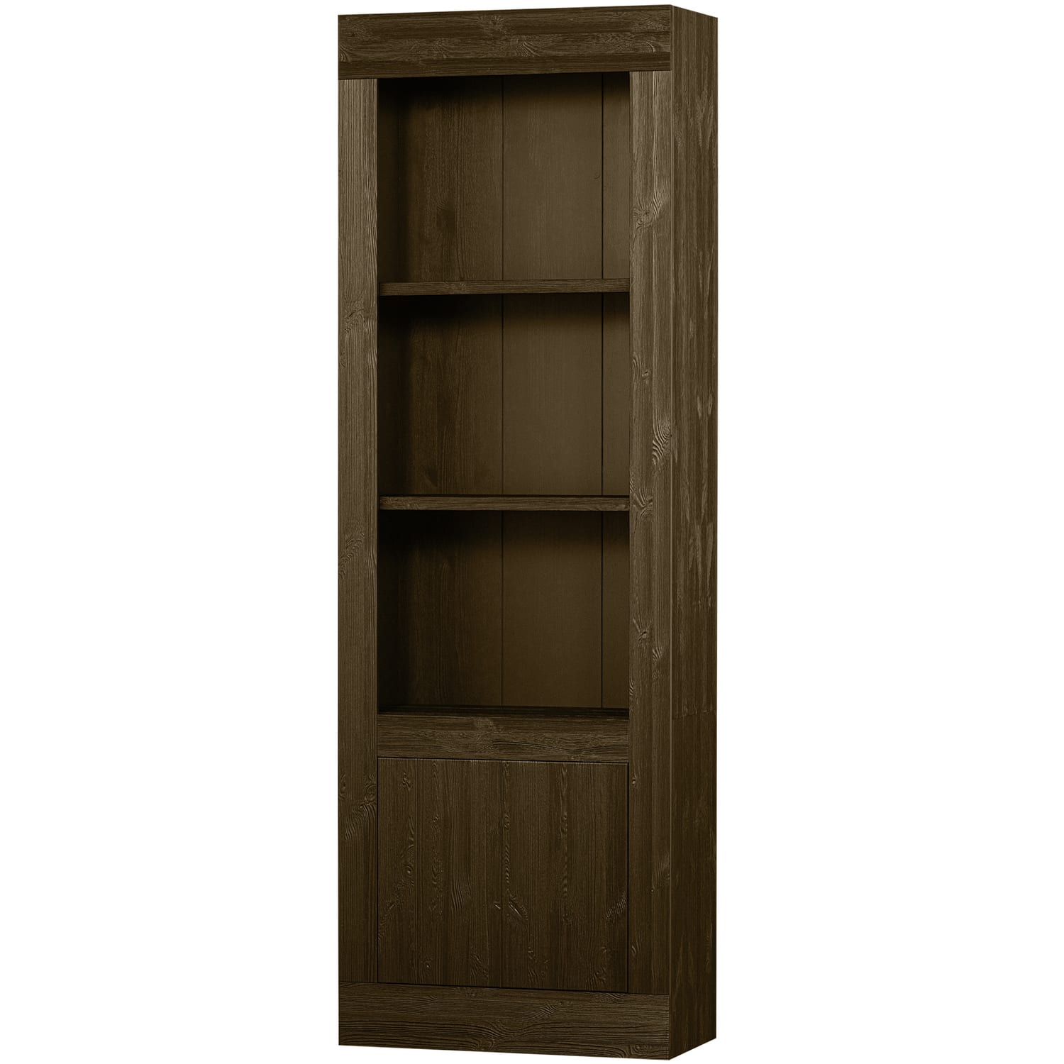 Armoire 1 porte en pin ombre
