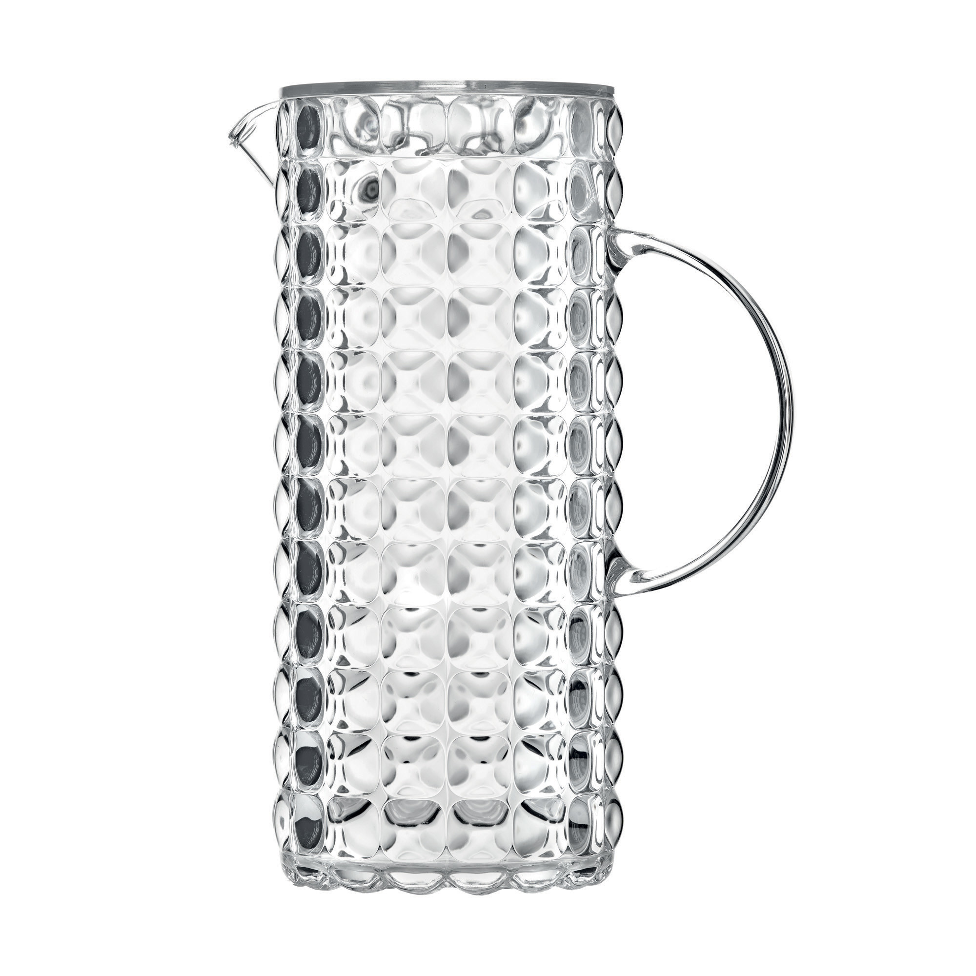 carafe avec couvercle en acrylique transparent 1,75 litre