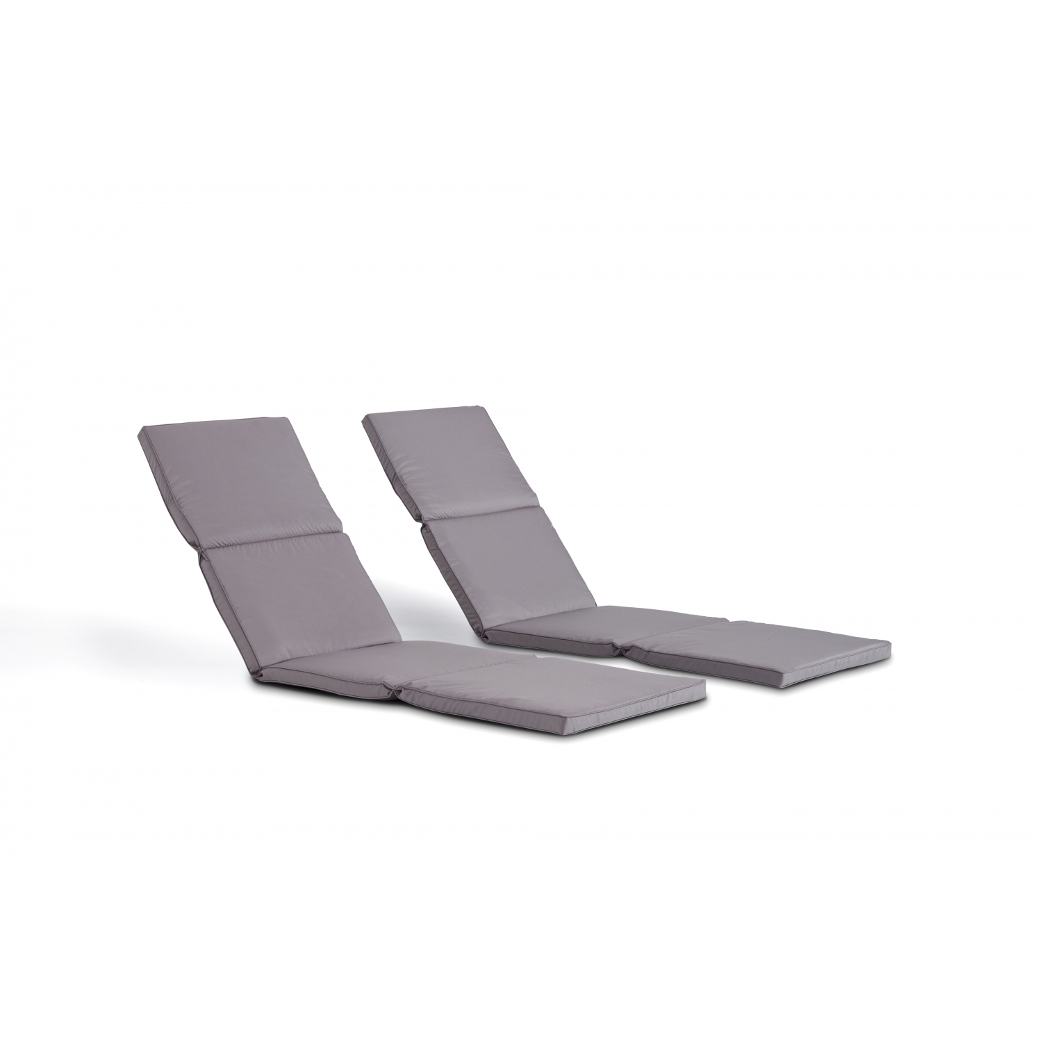 Lot de 2 coussins pour transat gris