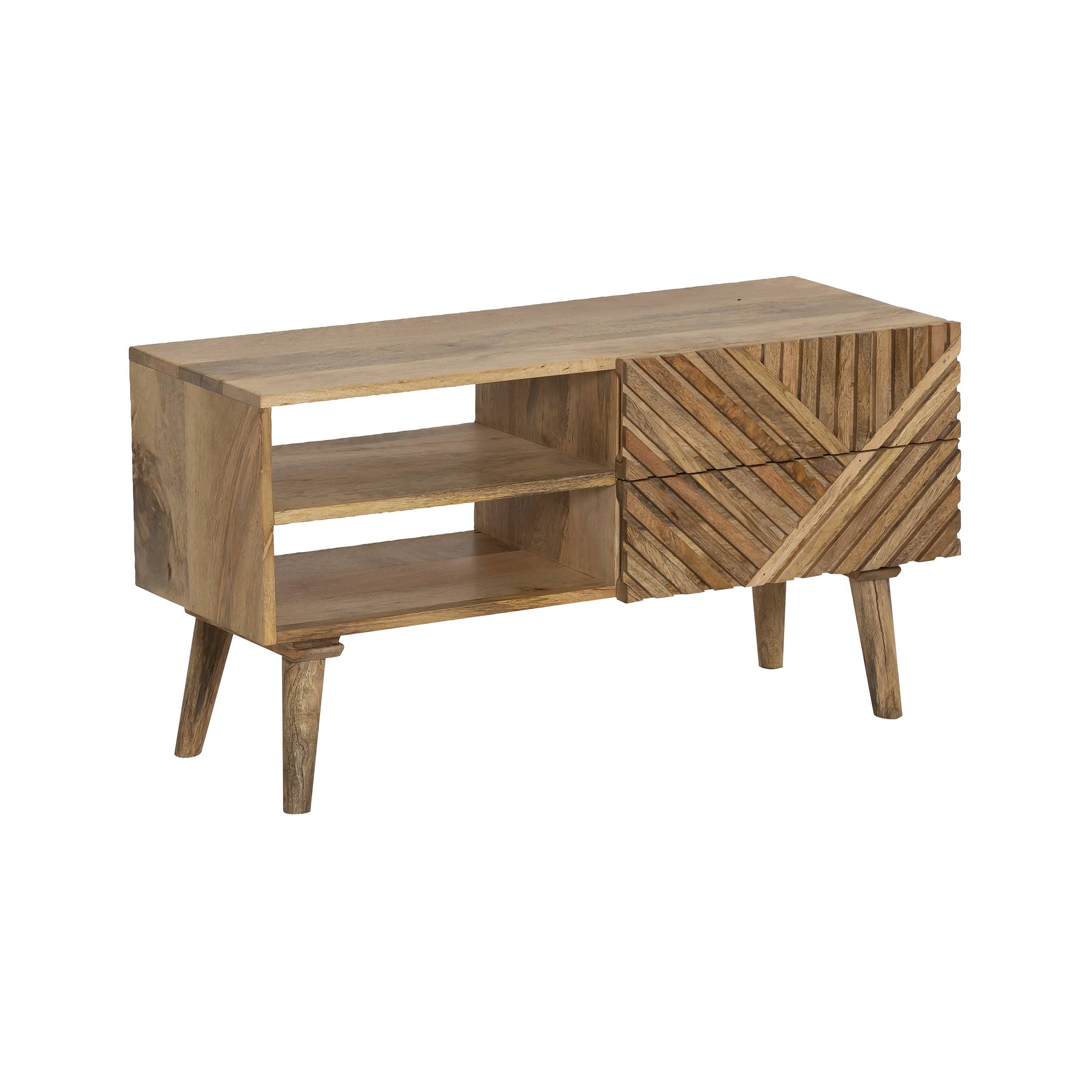 Meuble TV en bois marron 90 cm