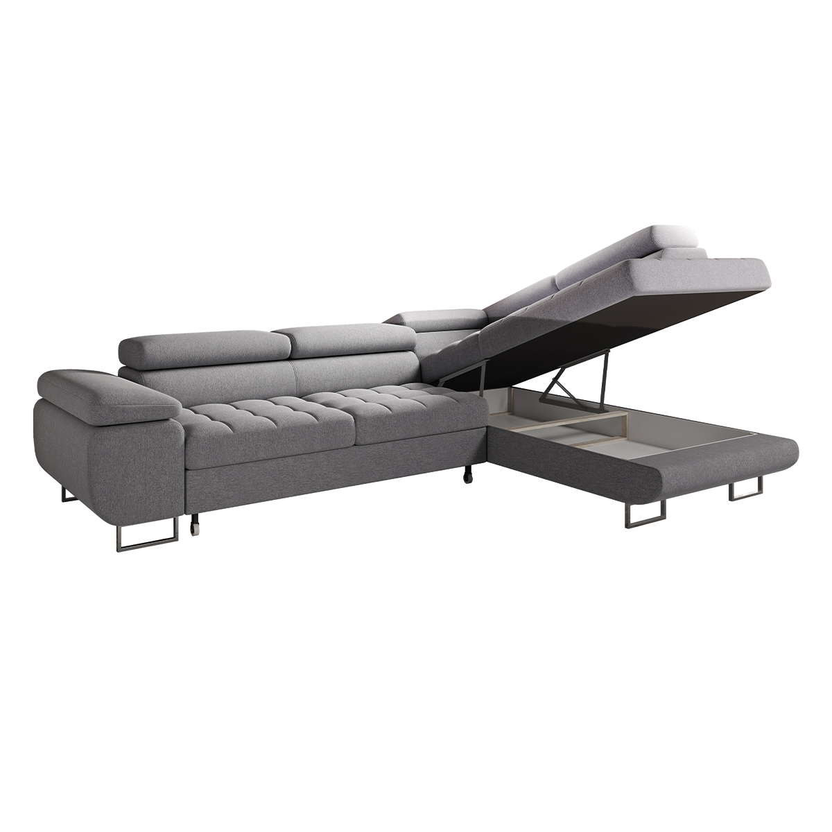 eden - Canapé relax convertible Gris - Vue supplémentaire 2