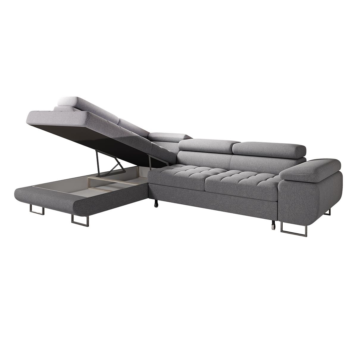 eden - Canapé relax convertible Gris - Vue supplémentaire 2