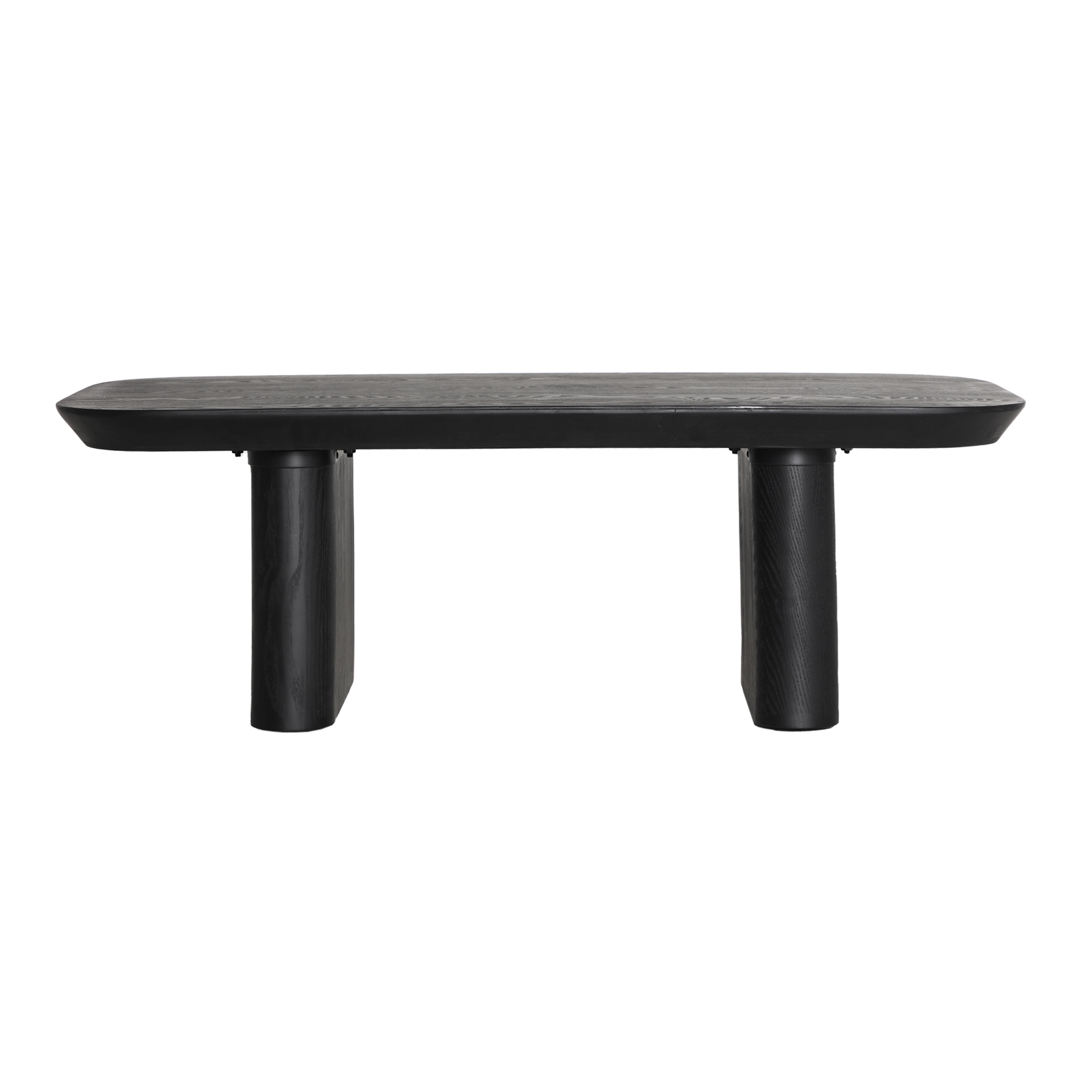Table basse en bois de sapin noir 120x60x41 cm