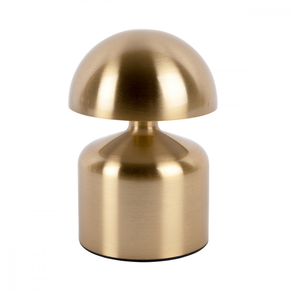 lampe de table led nomade h15cm métal doré