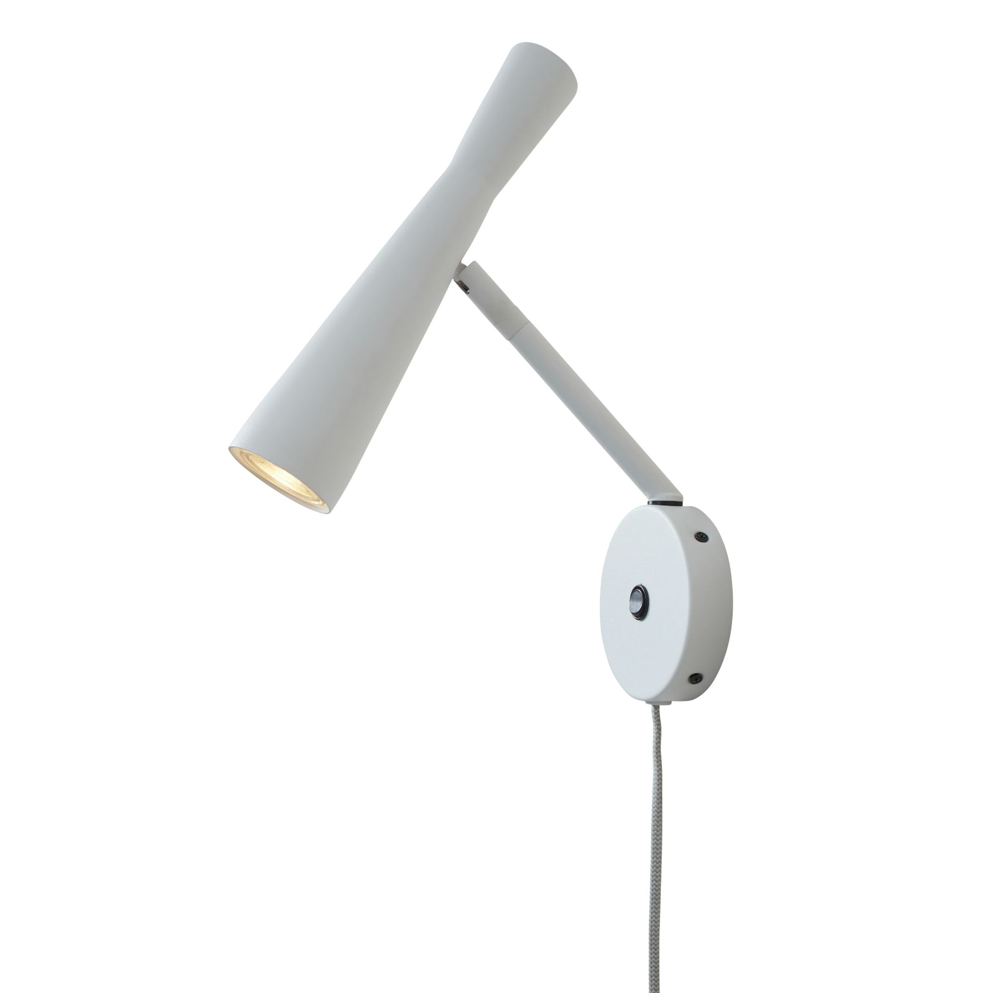 Applique en métal blanc, h. 34.5cm