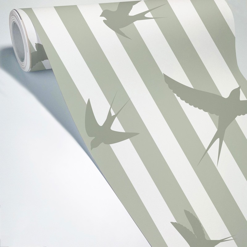 Papier peint panoramique - 3 lés : 144x270cm - Vert - 99DECO (99Déco) - Image 1