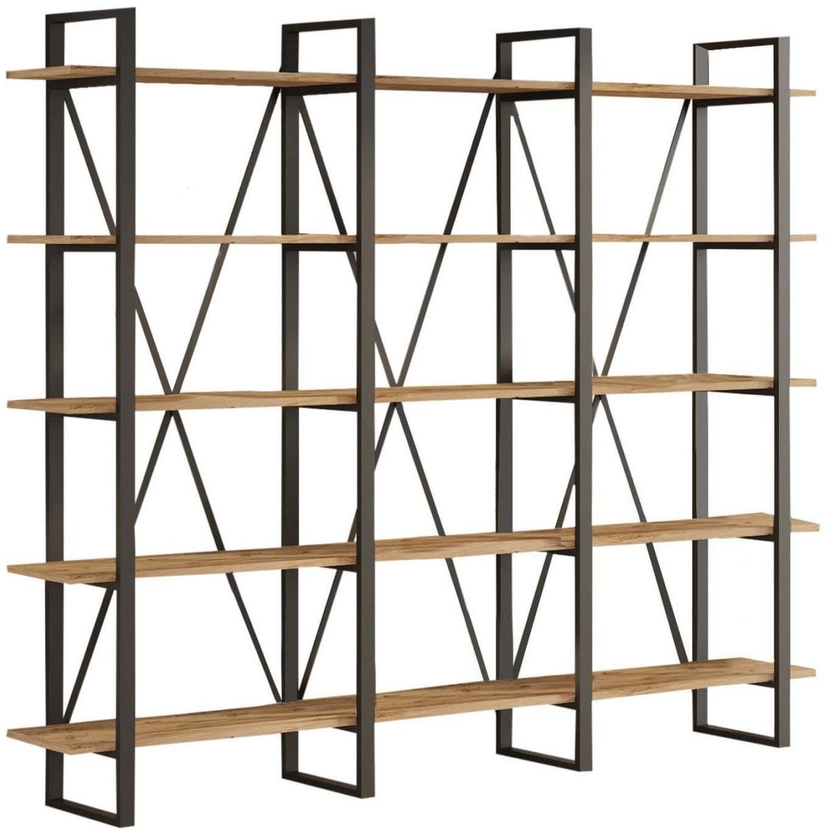 Etagère en aggloméré et métal book