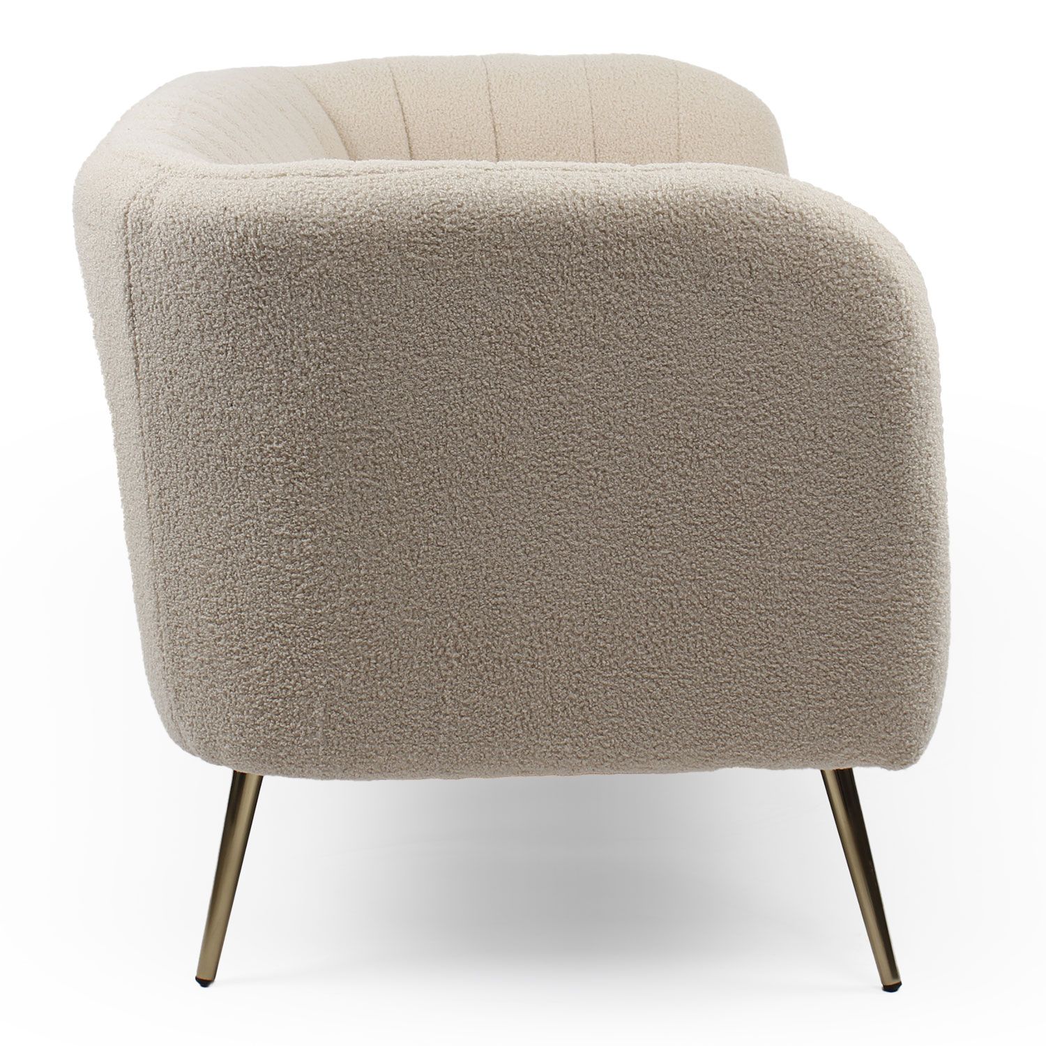 bombaro - Canapé bouclette Beige - Vue supplémentaire 2