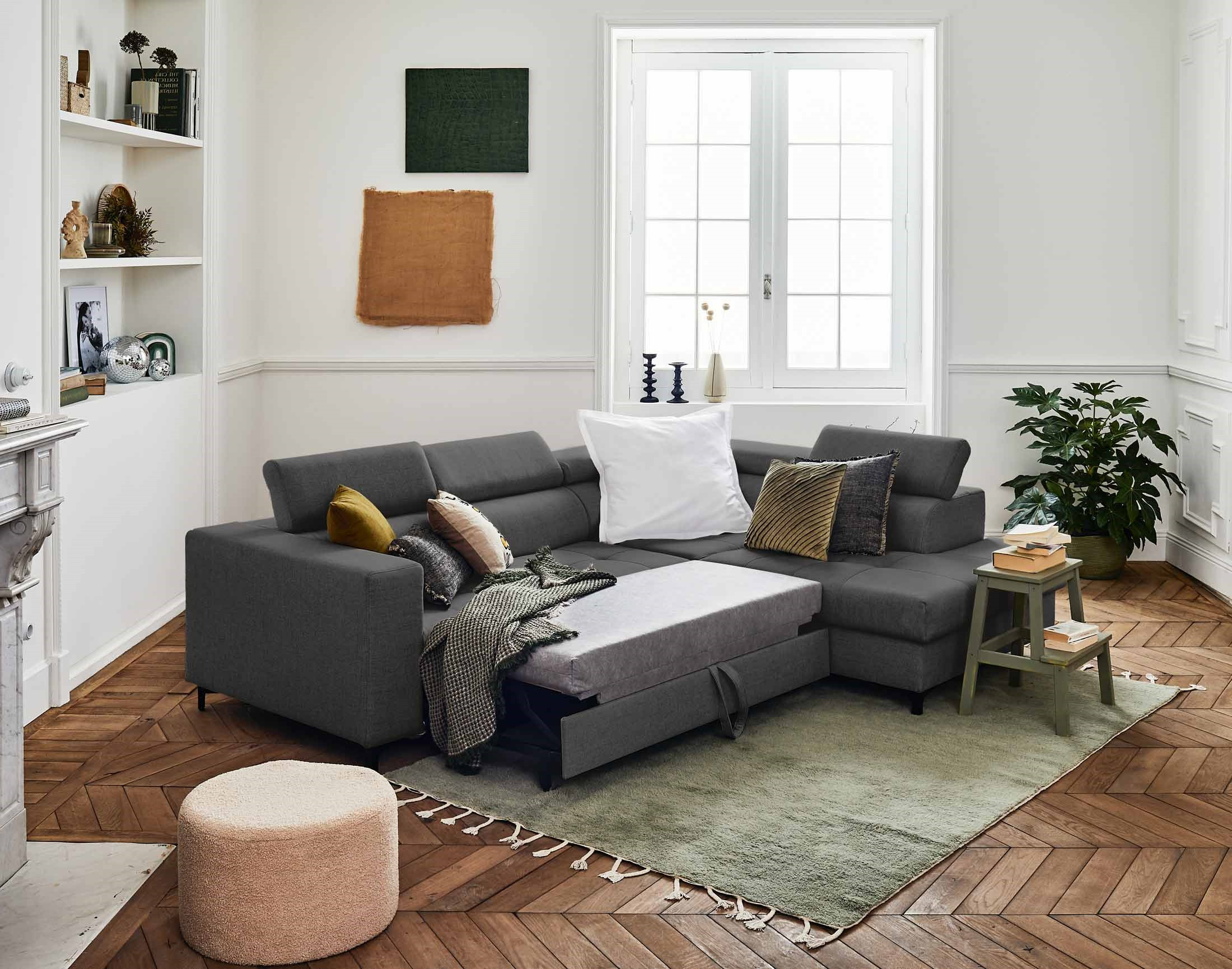 olinda - Canapé relax convertible Gris - Vue supplémentaire 2