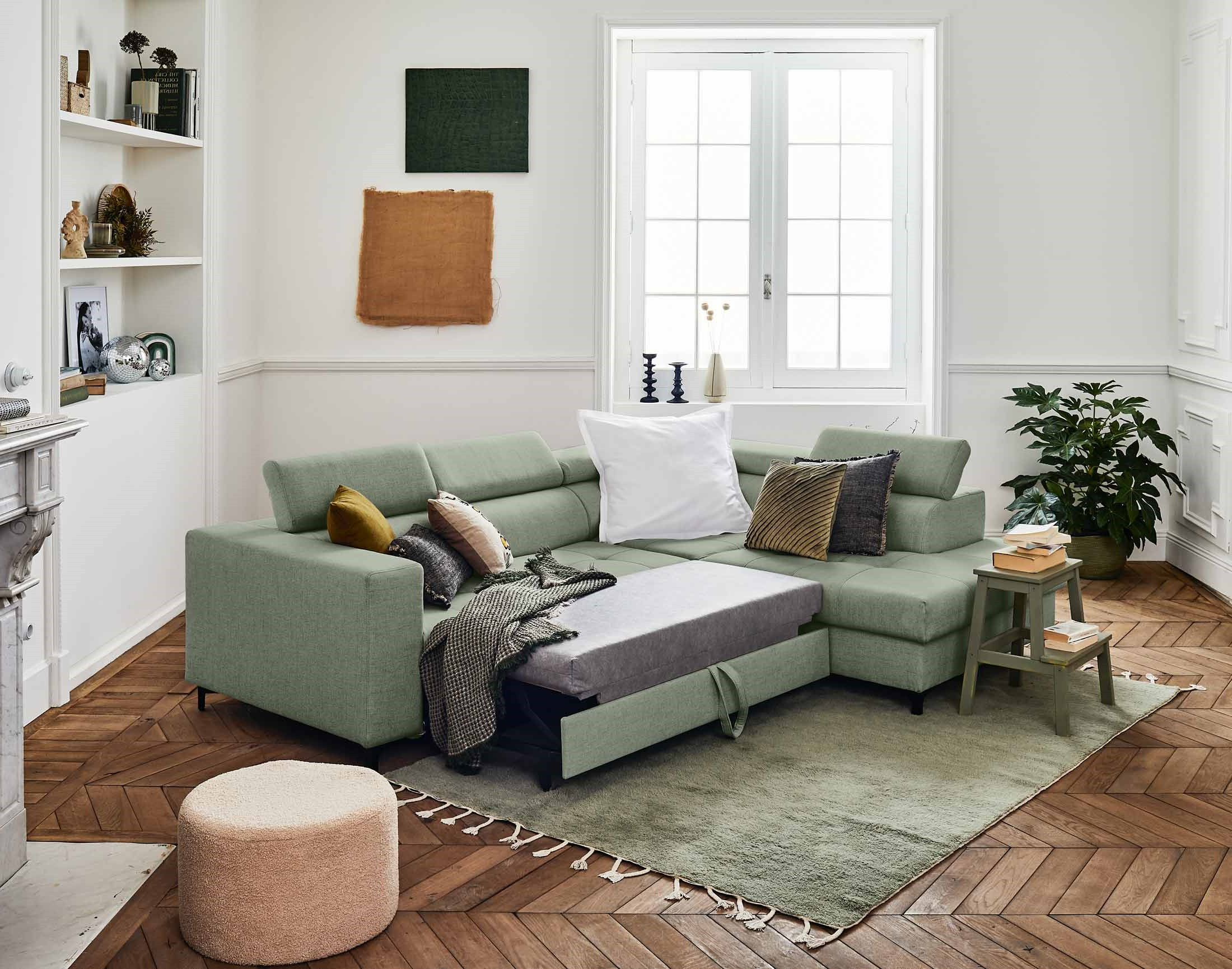 olinda - Canapé relax convertible Vert - Vue supplémentaire 2