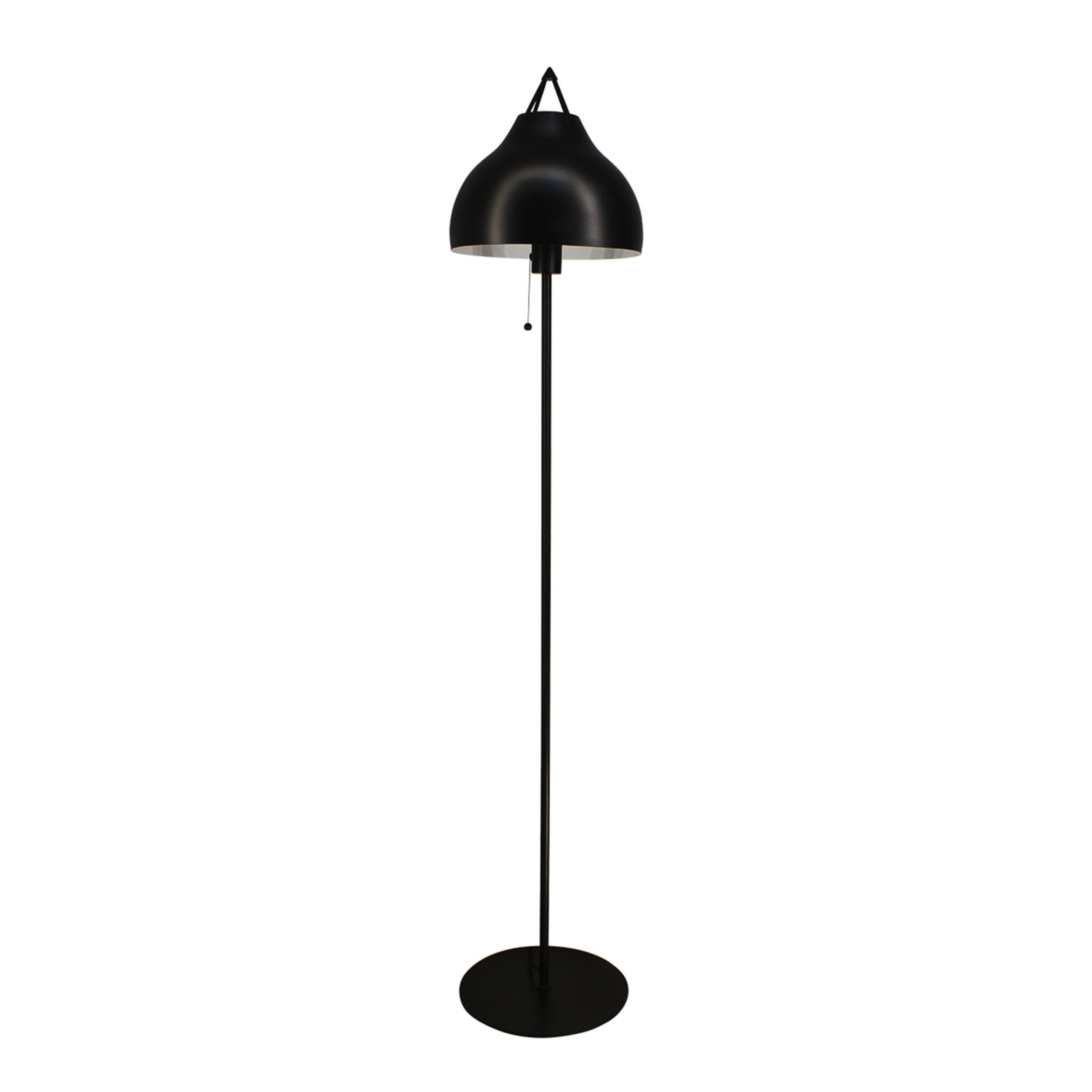 Lampadaire en métal noir