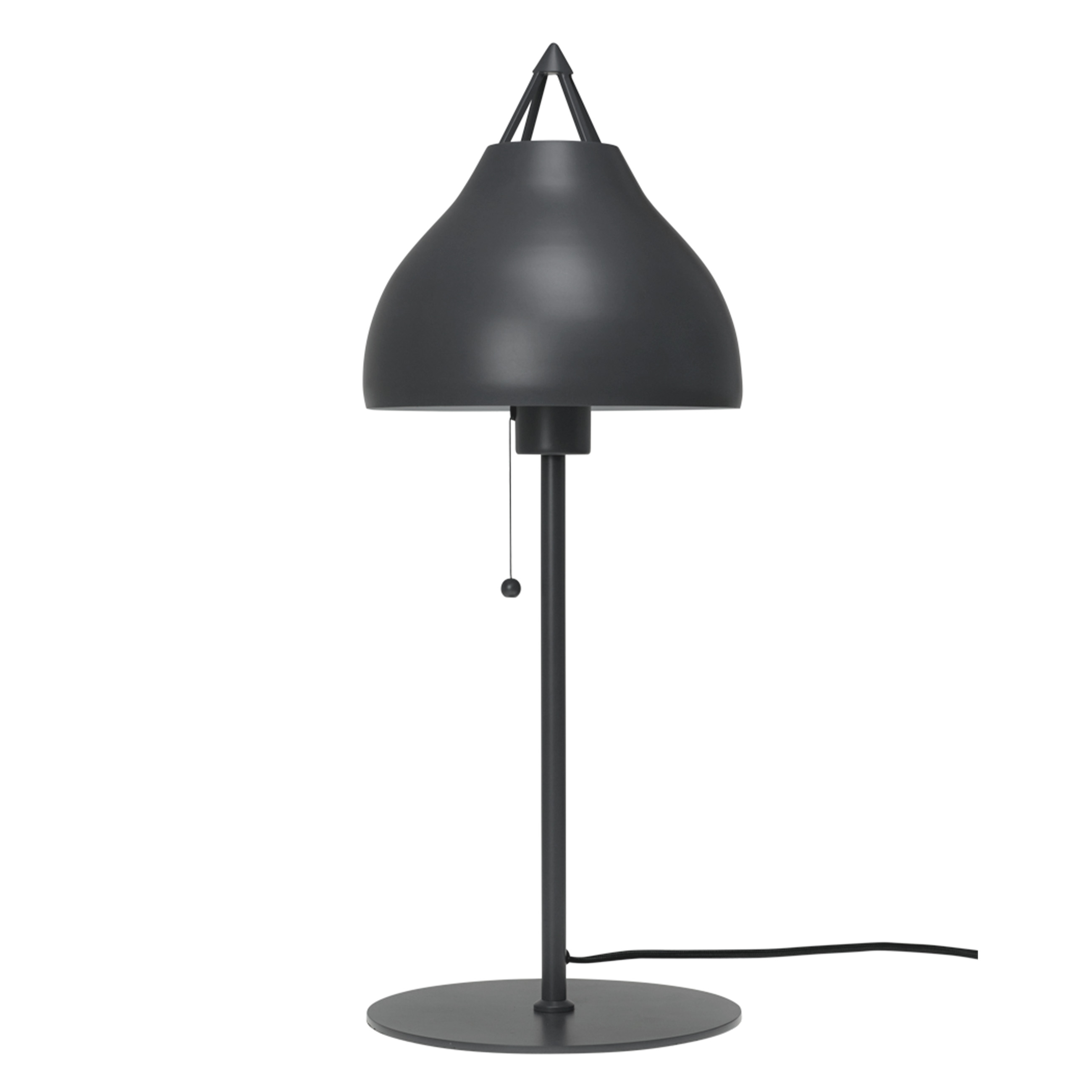 Lampe à poser en métal gris