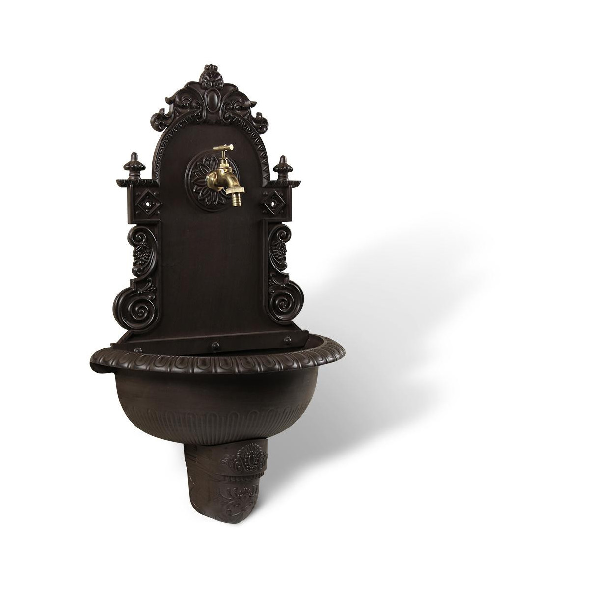 Fontaine de Jardin Aluminium Marron 44x22x75.5cm