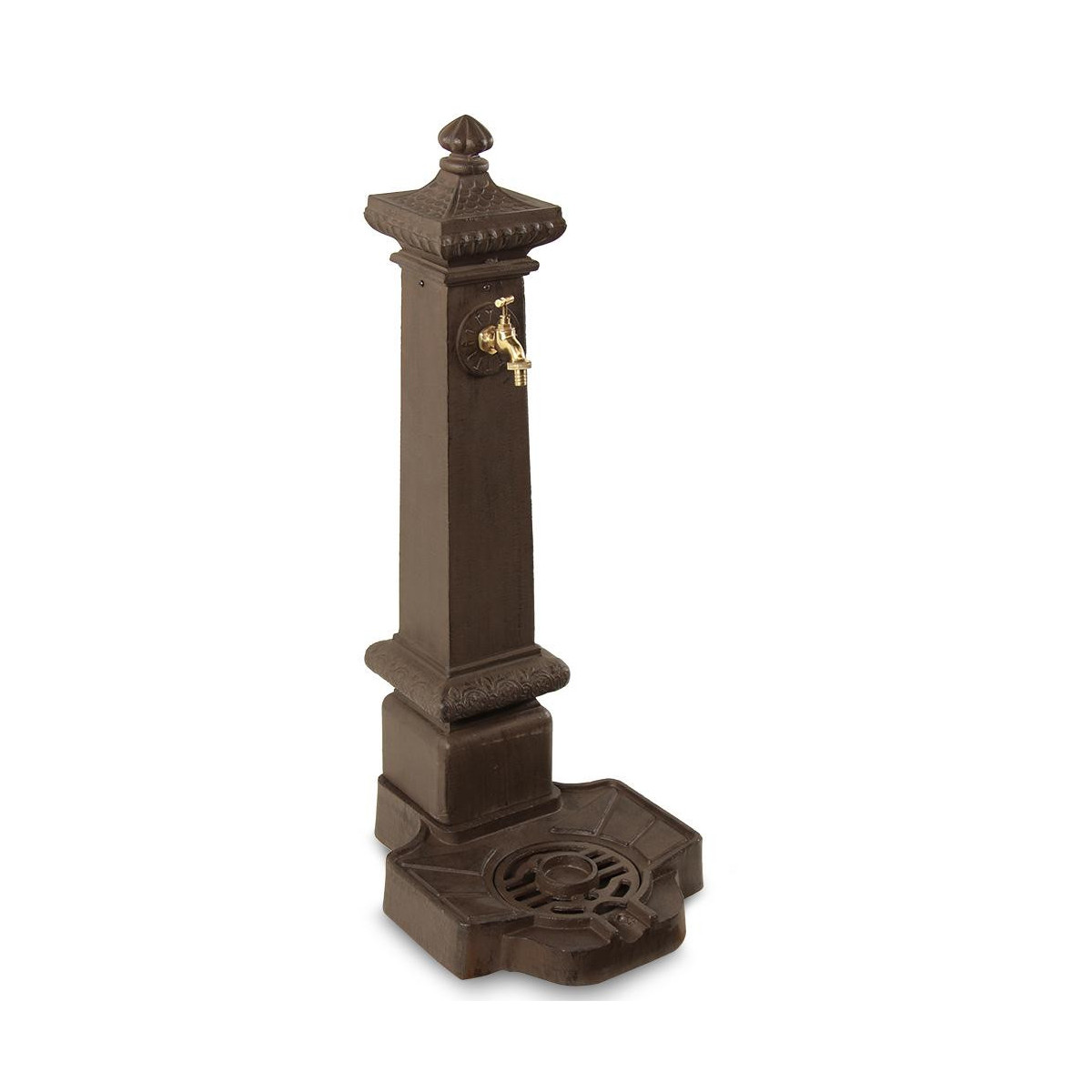 Fontaine de Jardin Aluminium Marron 38x47x99cm