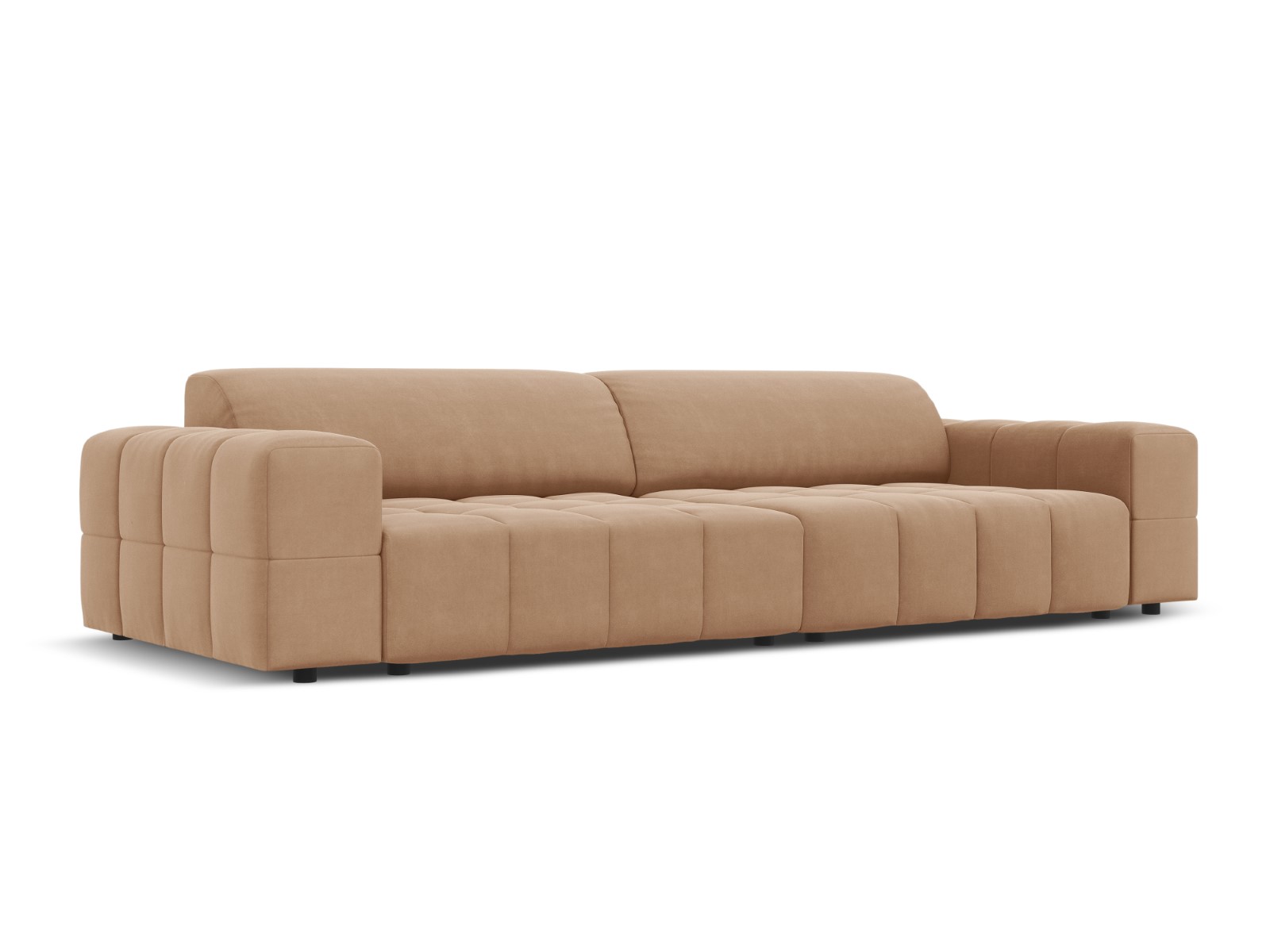 Luc - Canapé velours Beige - Vue supplémentaire 2