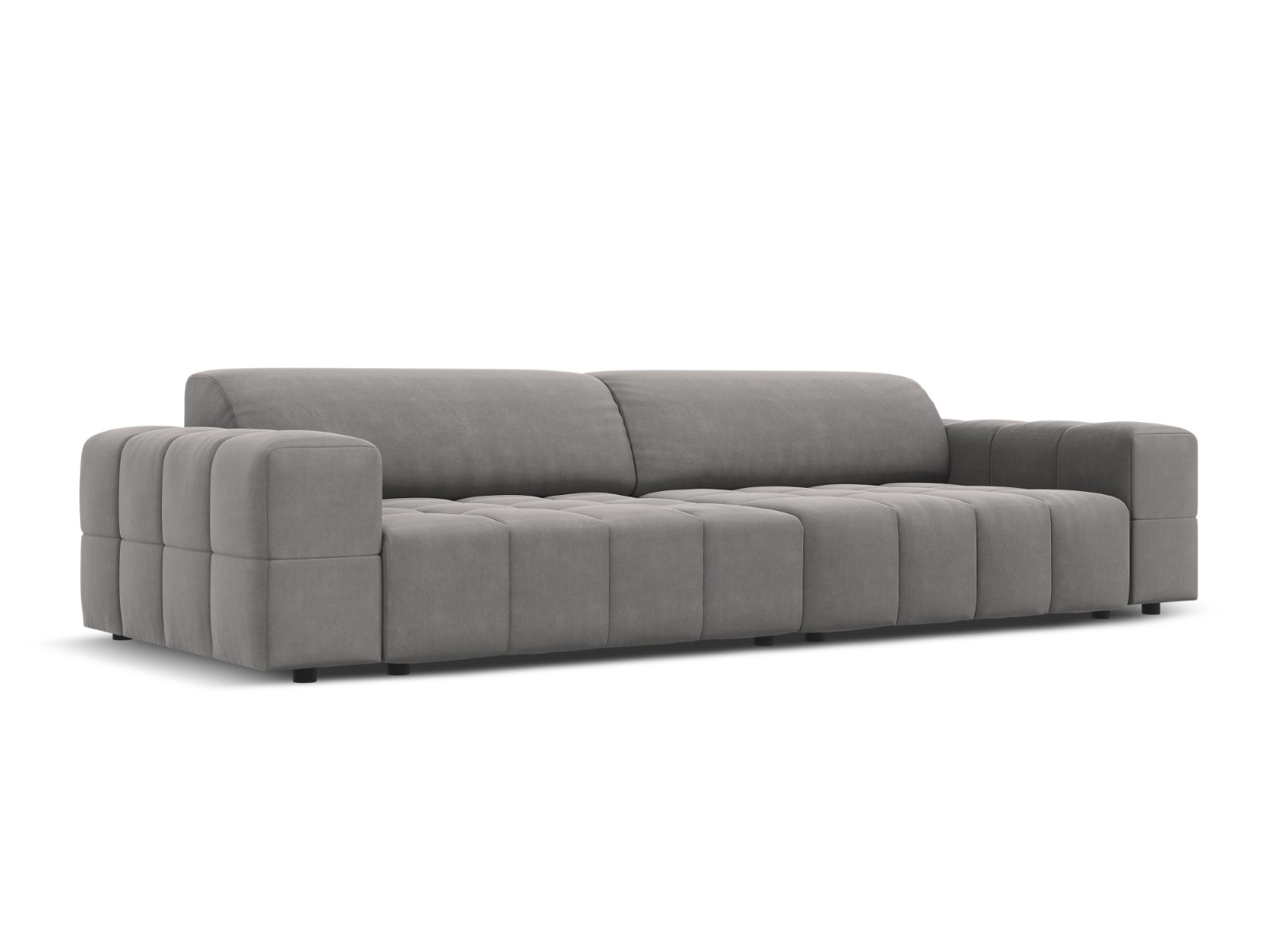 Luc - Canapé velours Gris - Vue supplémentaire 2