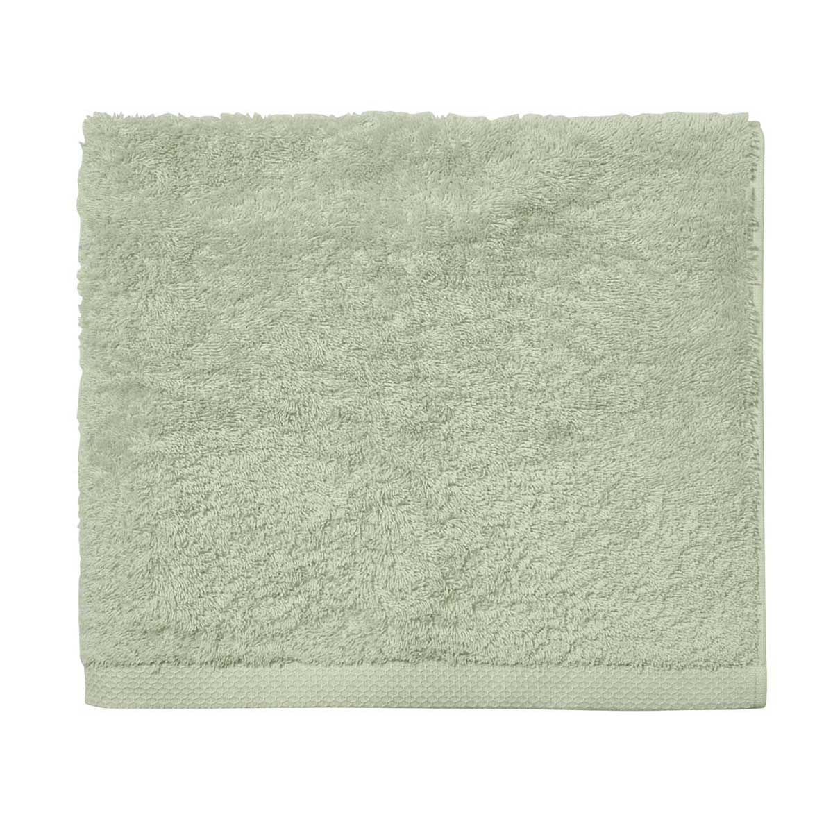 serviette de bain en coton sauge 55x100