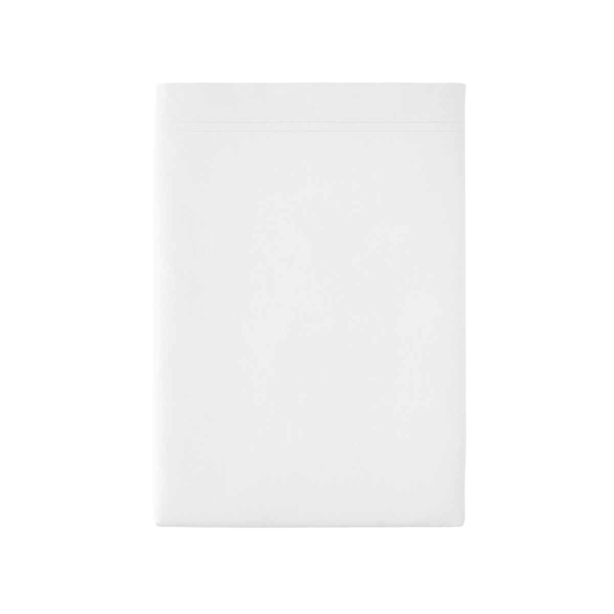 drap plat en percale de coton blanc 180x290