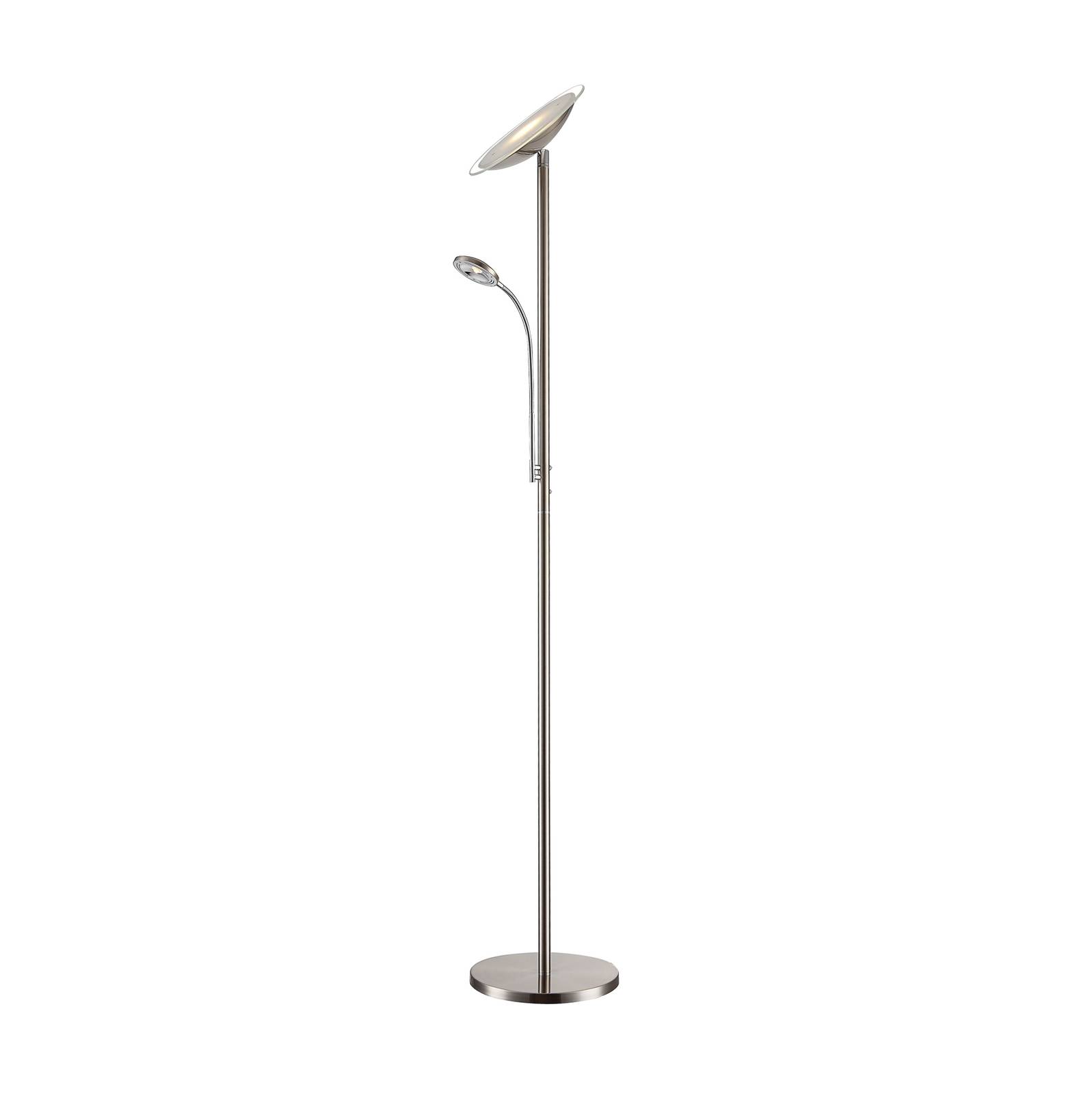 Lampadaire LED en Métal Gris