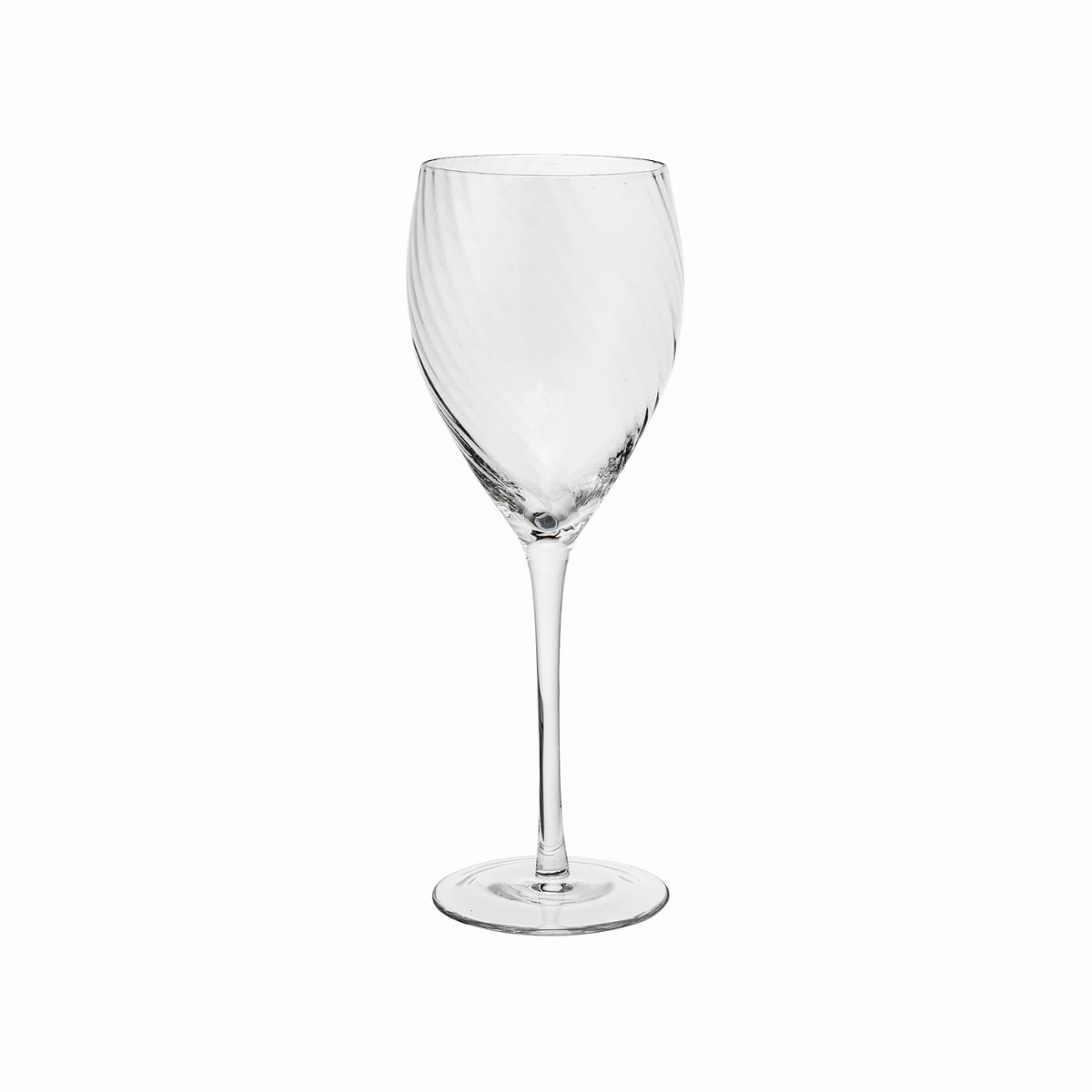 set de 4 verres à vin en verre transparent h9