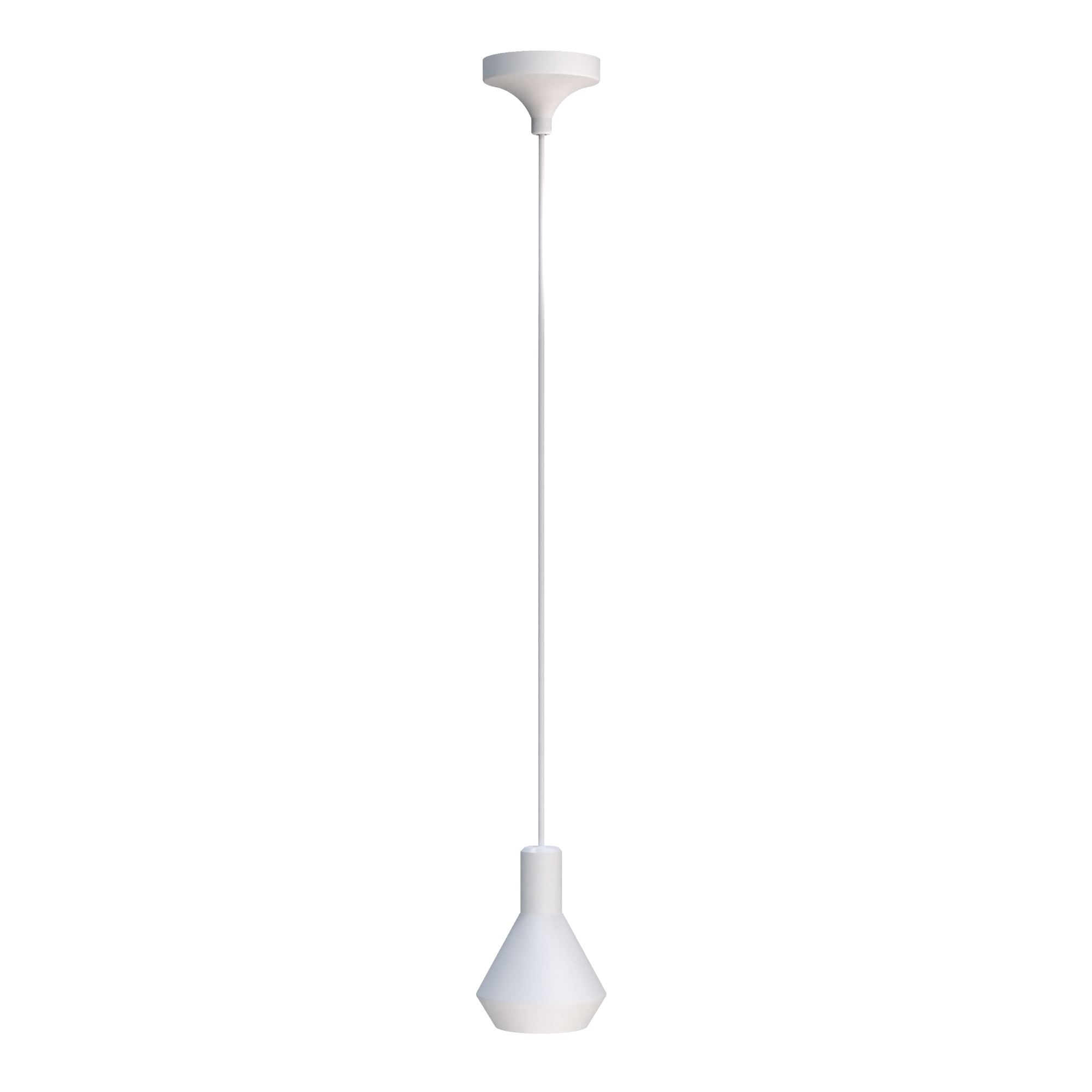 lampe à suspension blanche lumière concentrique l14cm