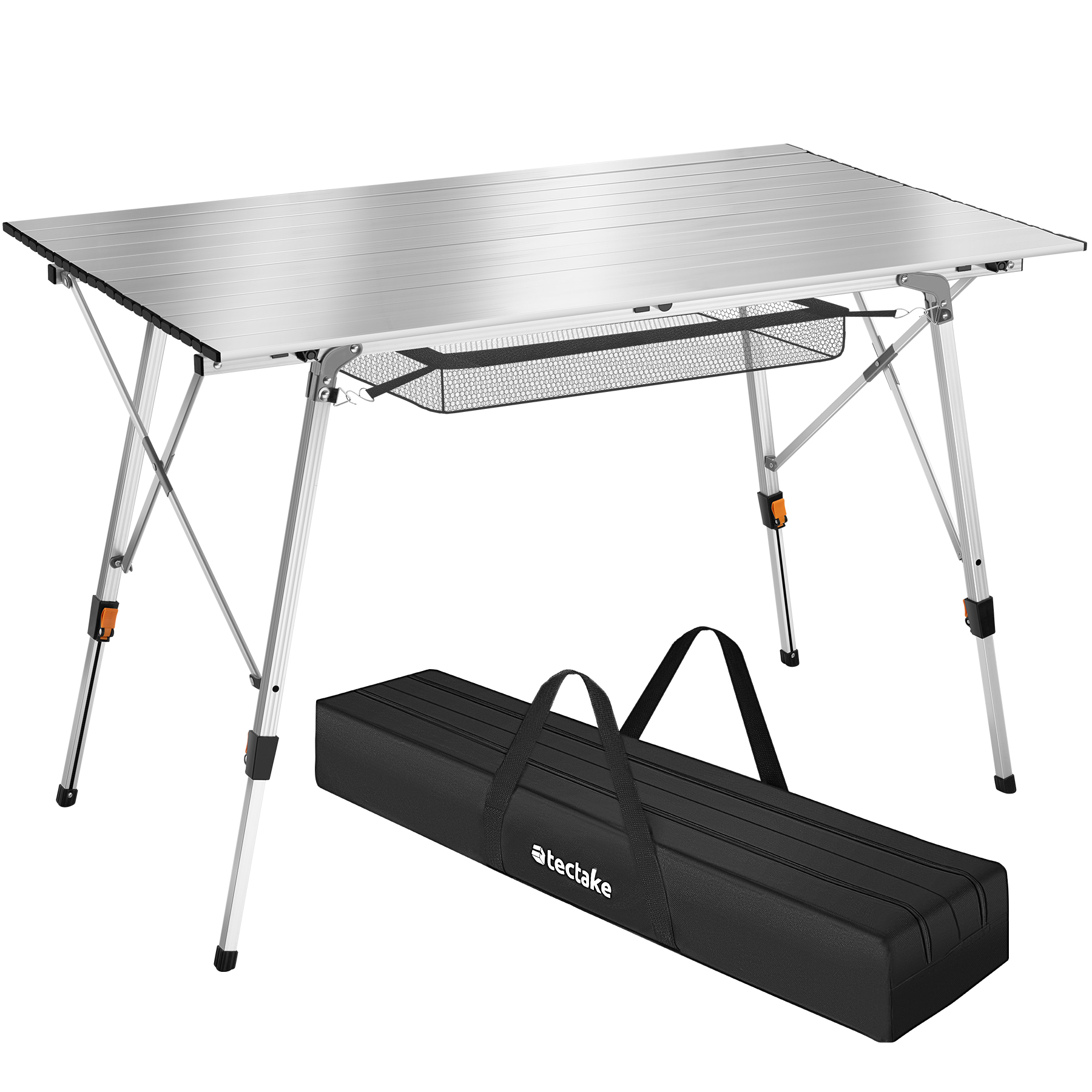 Table de camping Pliante argent