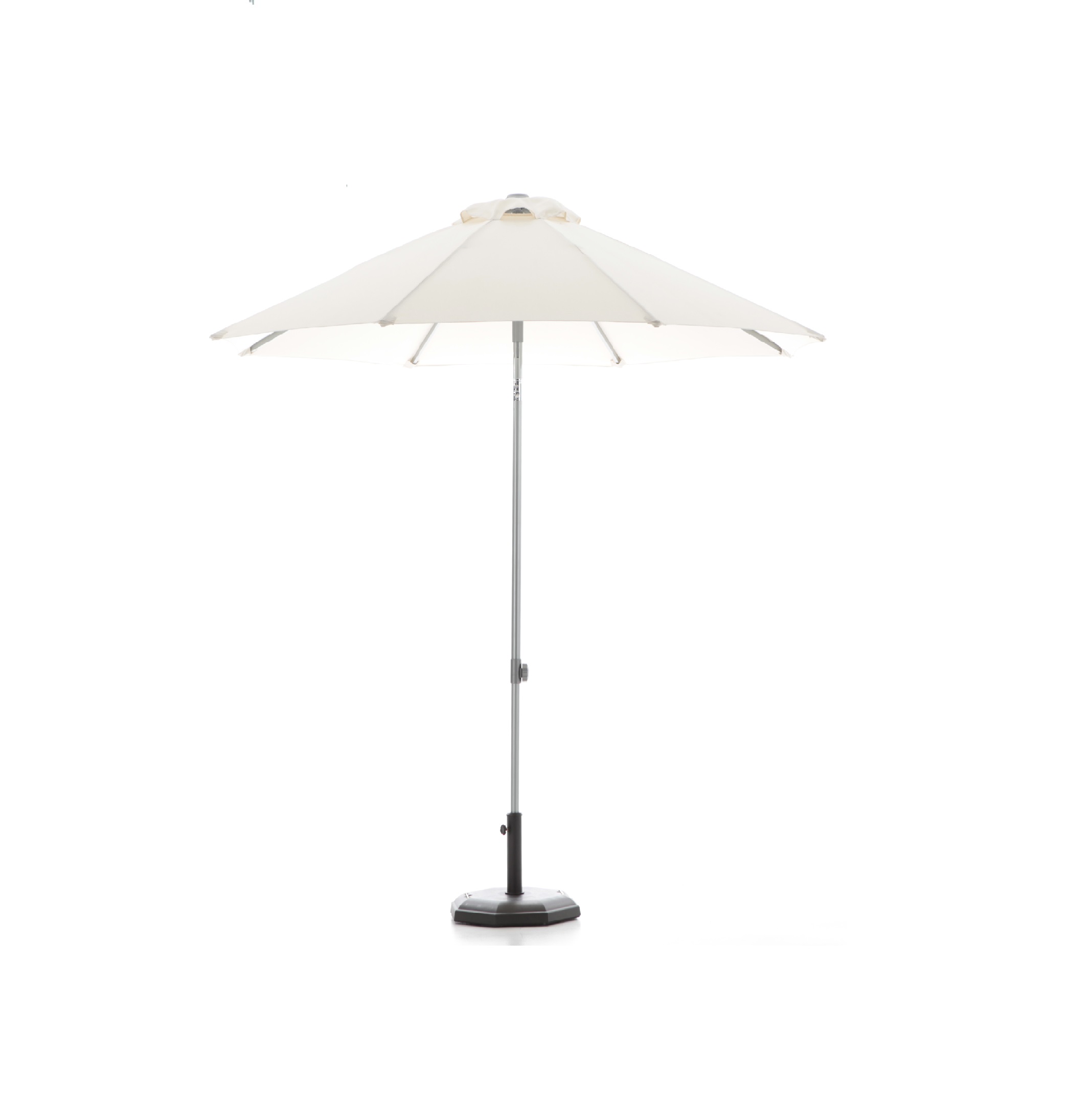 Parasol aluminium diamètre 250 cm écru - puerto rico