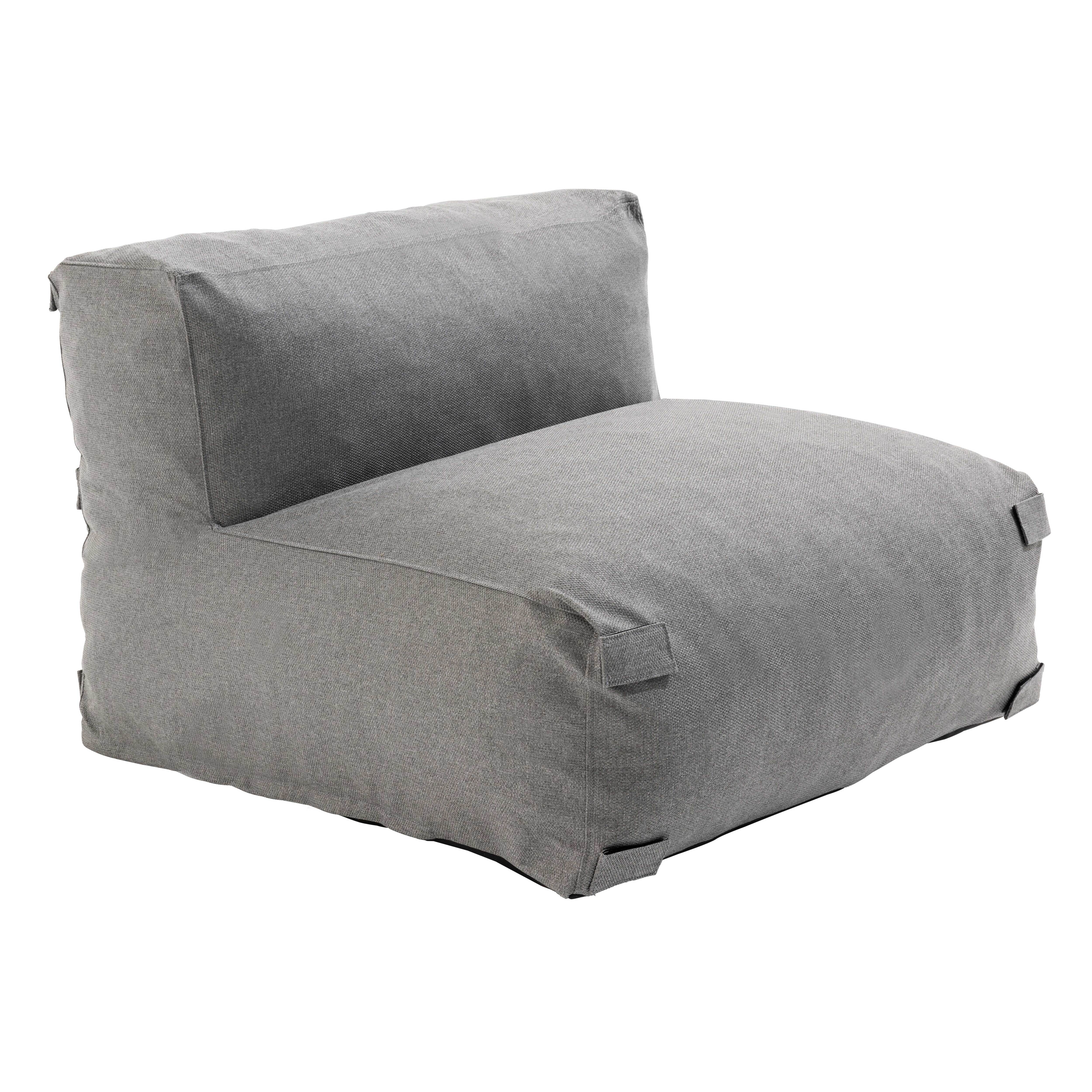 Fauteuil pour canapé modulable gris