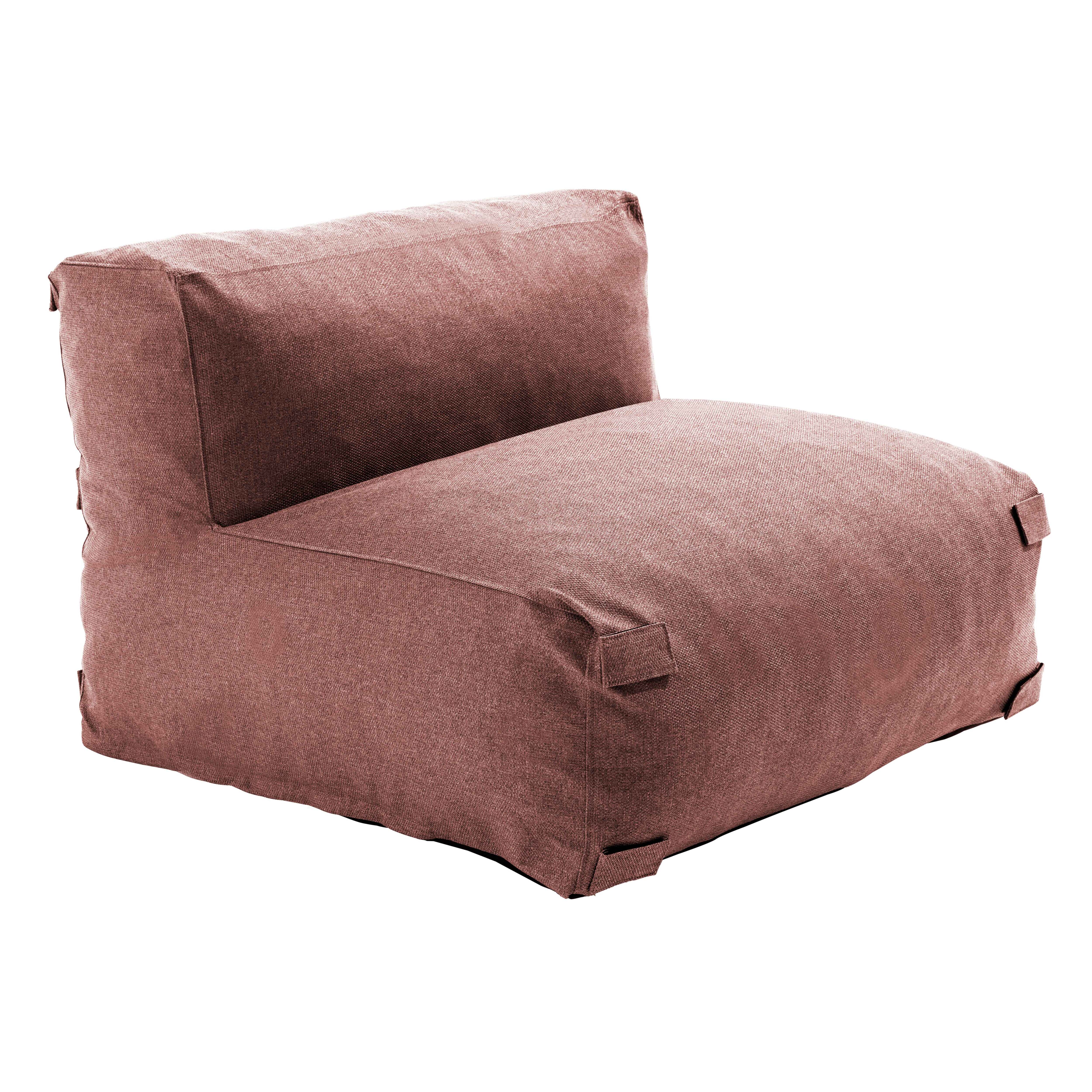 Fauteuil pour canapé modulable terracotta