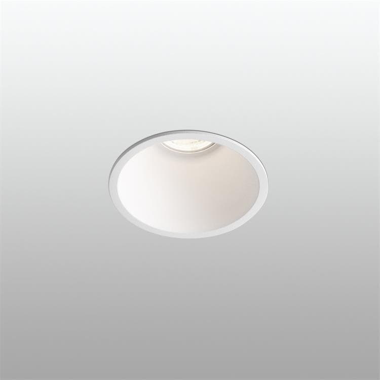 Spot encastrable gu10 métal diamètre 9cm blanc
