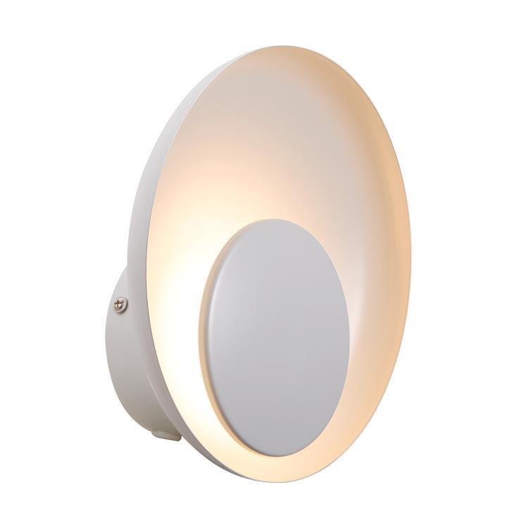 Applique murale led pmma diamètre 21cm blanc