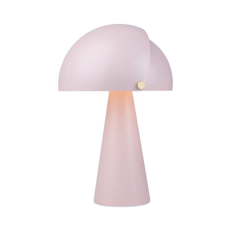 Lampe à poser abat-jour amovible h33.5cm rose