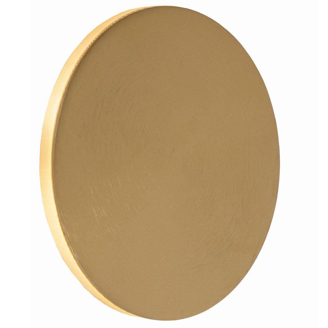 Applique murale ronde led en métal diamètre 15cm laiton